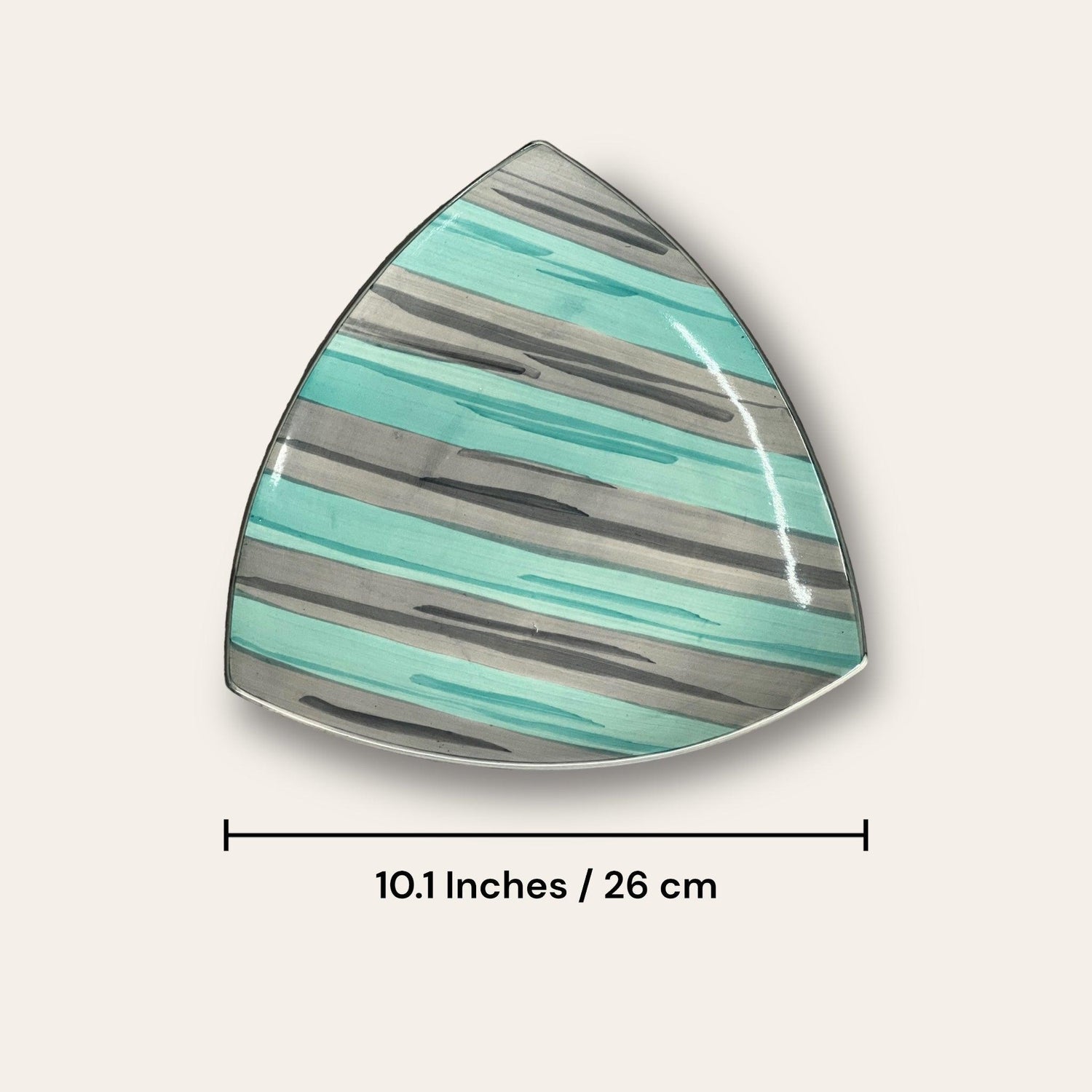 Triangle Platter with Dips - Clayful Homes