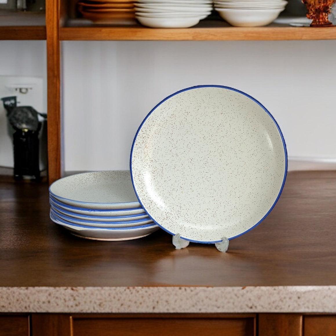Marble White Dinner set (12 pcs) - Clayful Homes