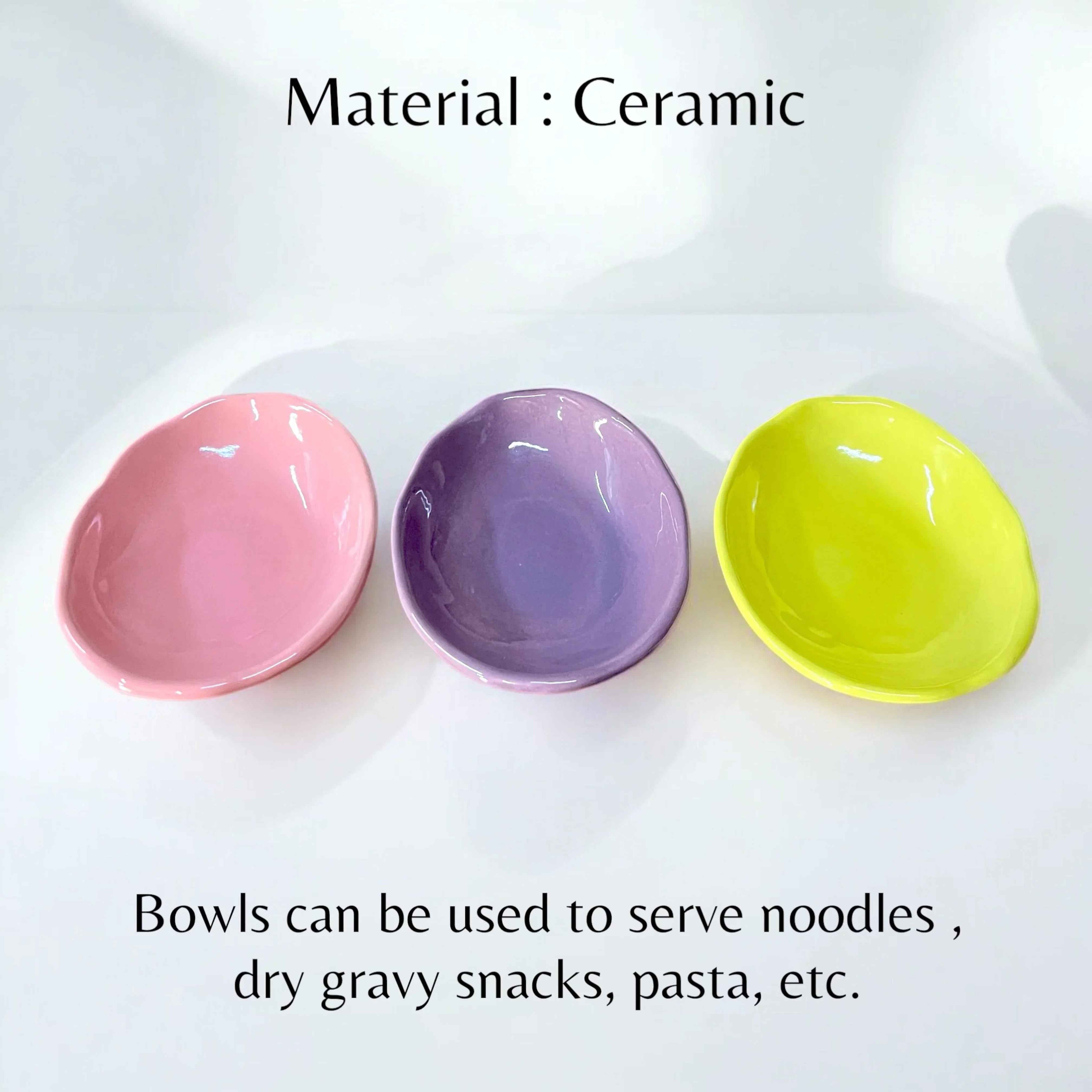 3 Serving Platter Bowls - Clayful Homes