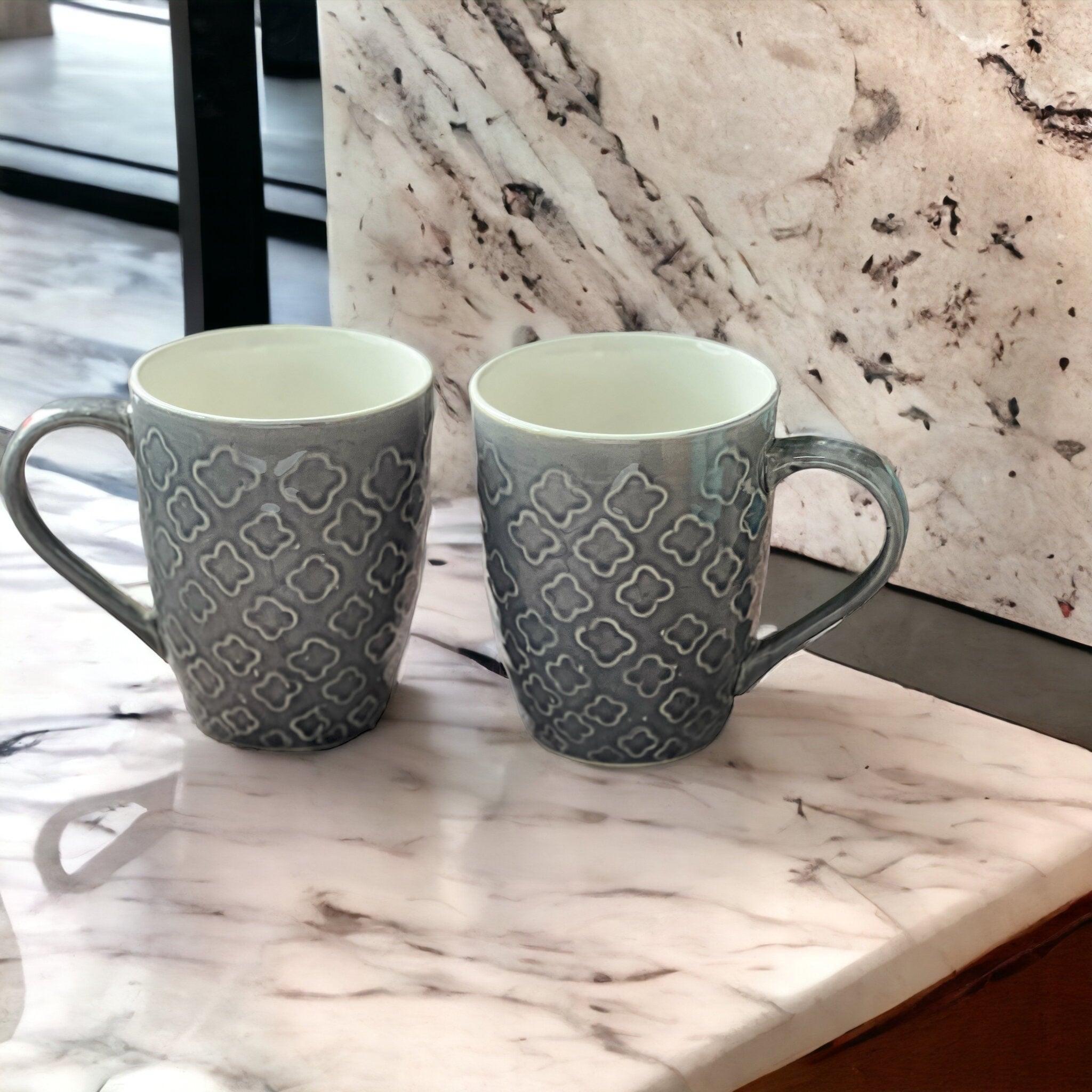 Grey Mugs | Set of 2 - Clayful Homes