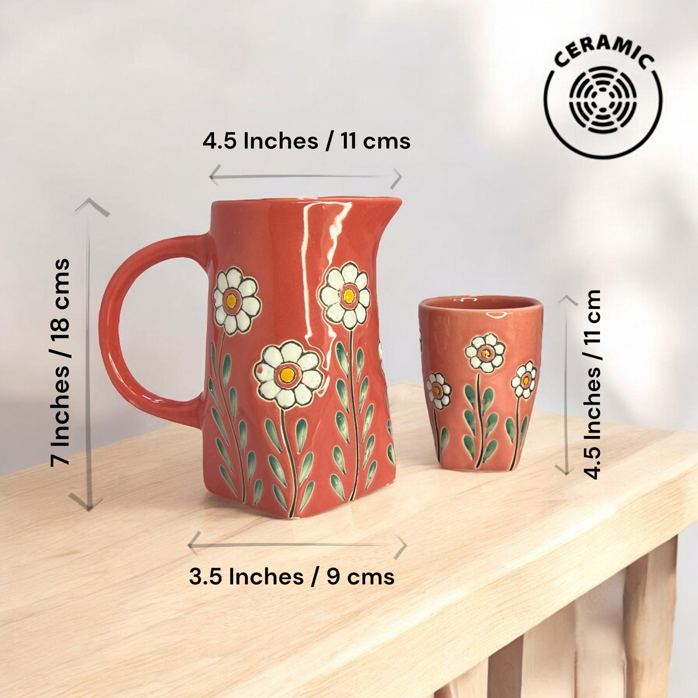 Jug & Glasses - Clayful Homes