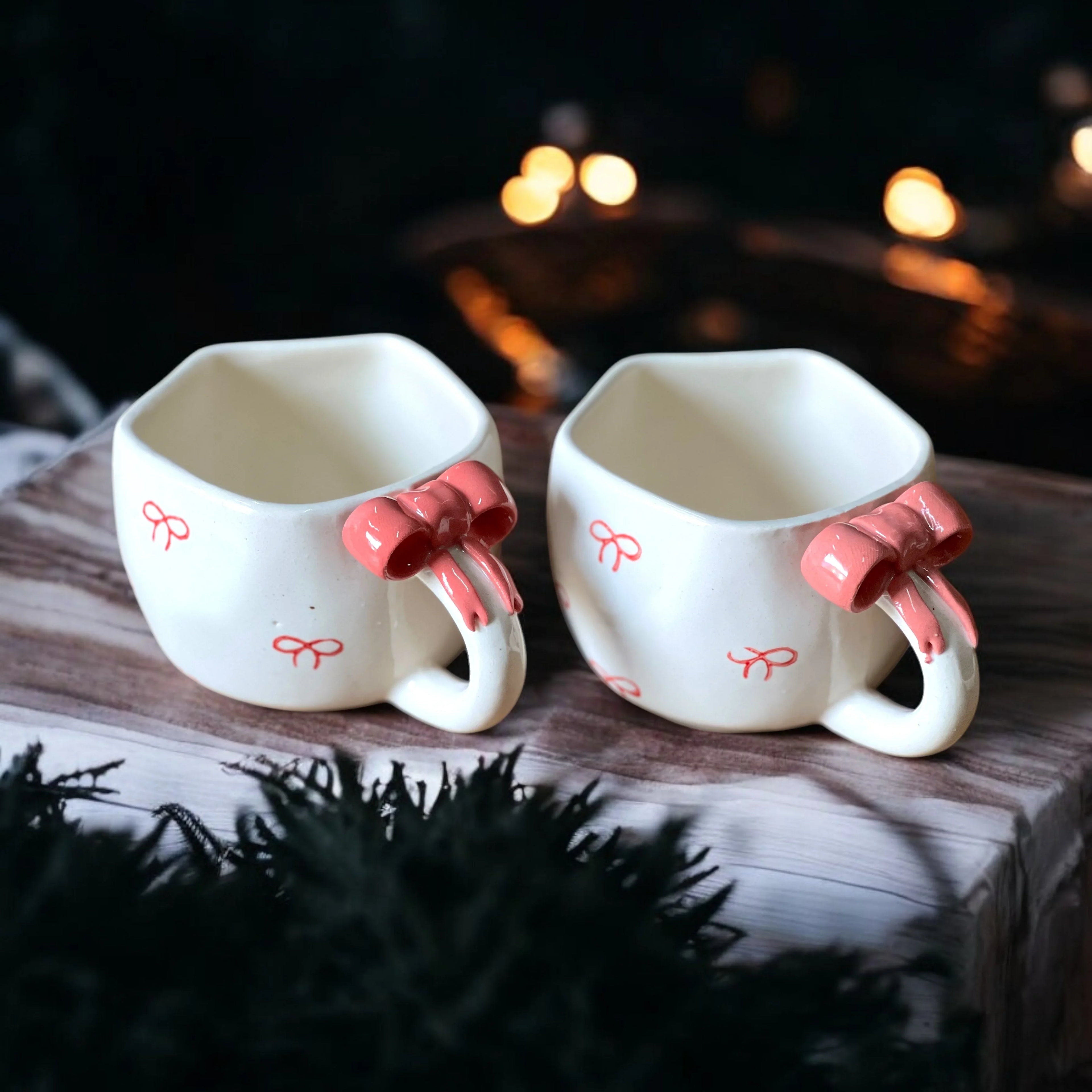 Bow Down Mugs Set of 6 - Clayful Homes