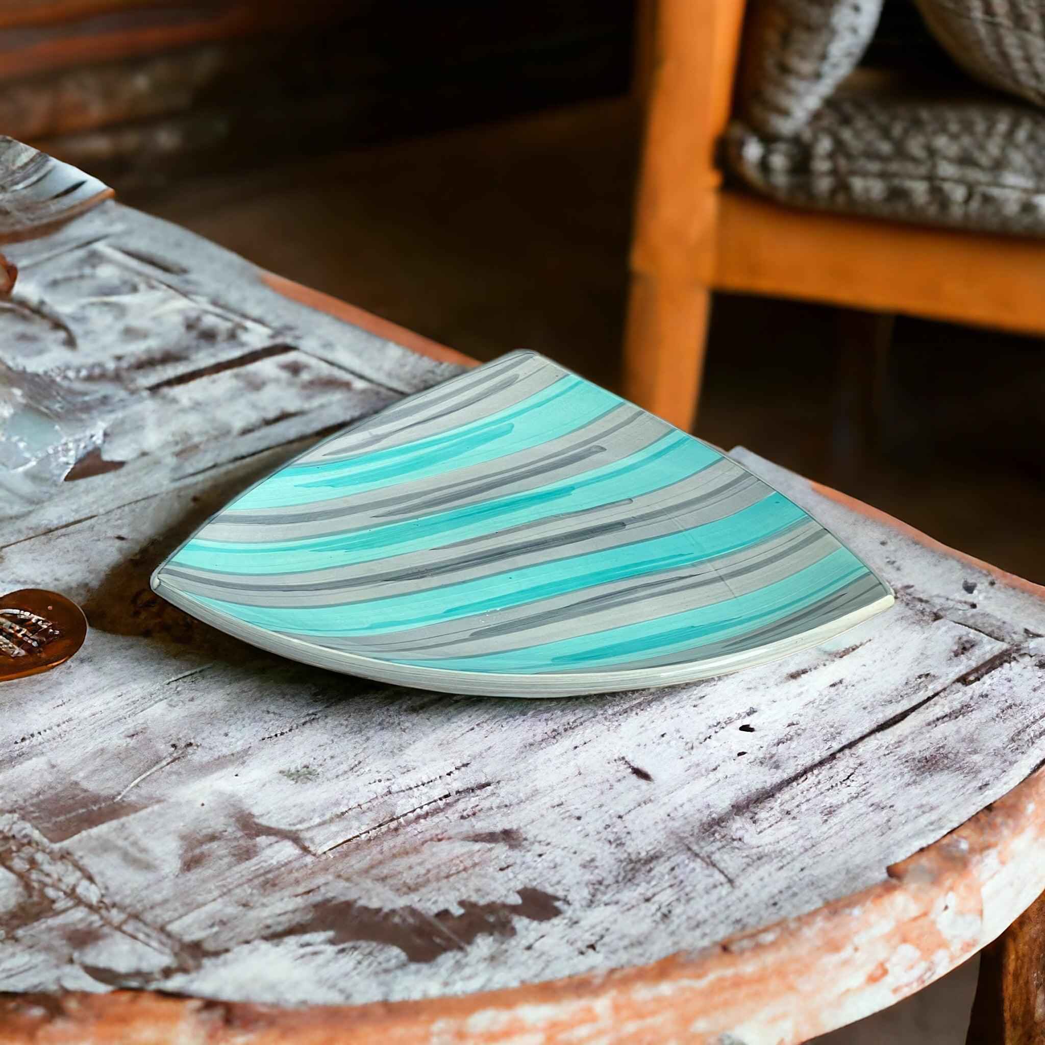 Triangle Platter with Dips - Clayful Homes