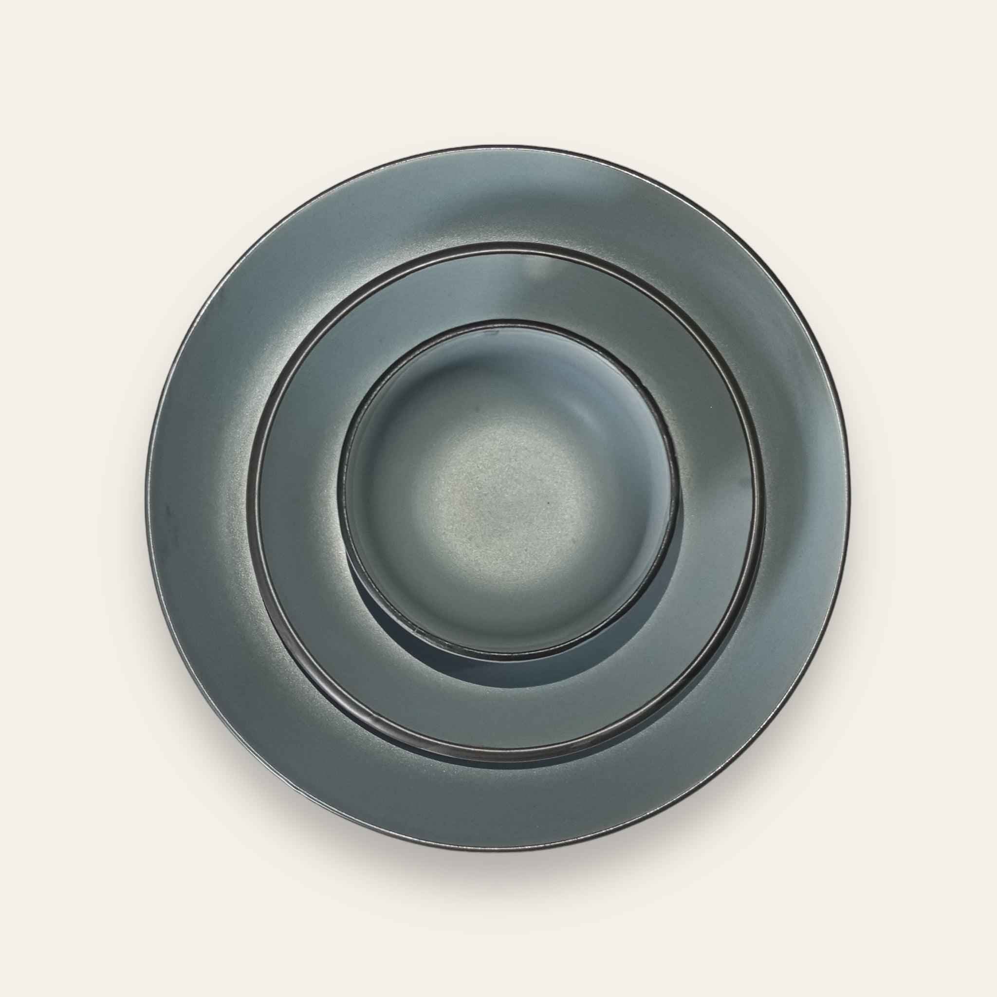 Grey Dinner Set (18 Pcs) - Clayful Homes