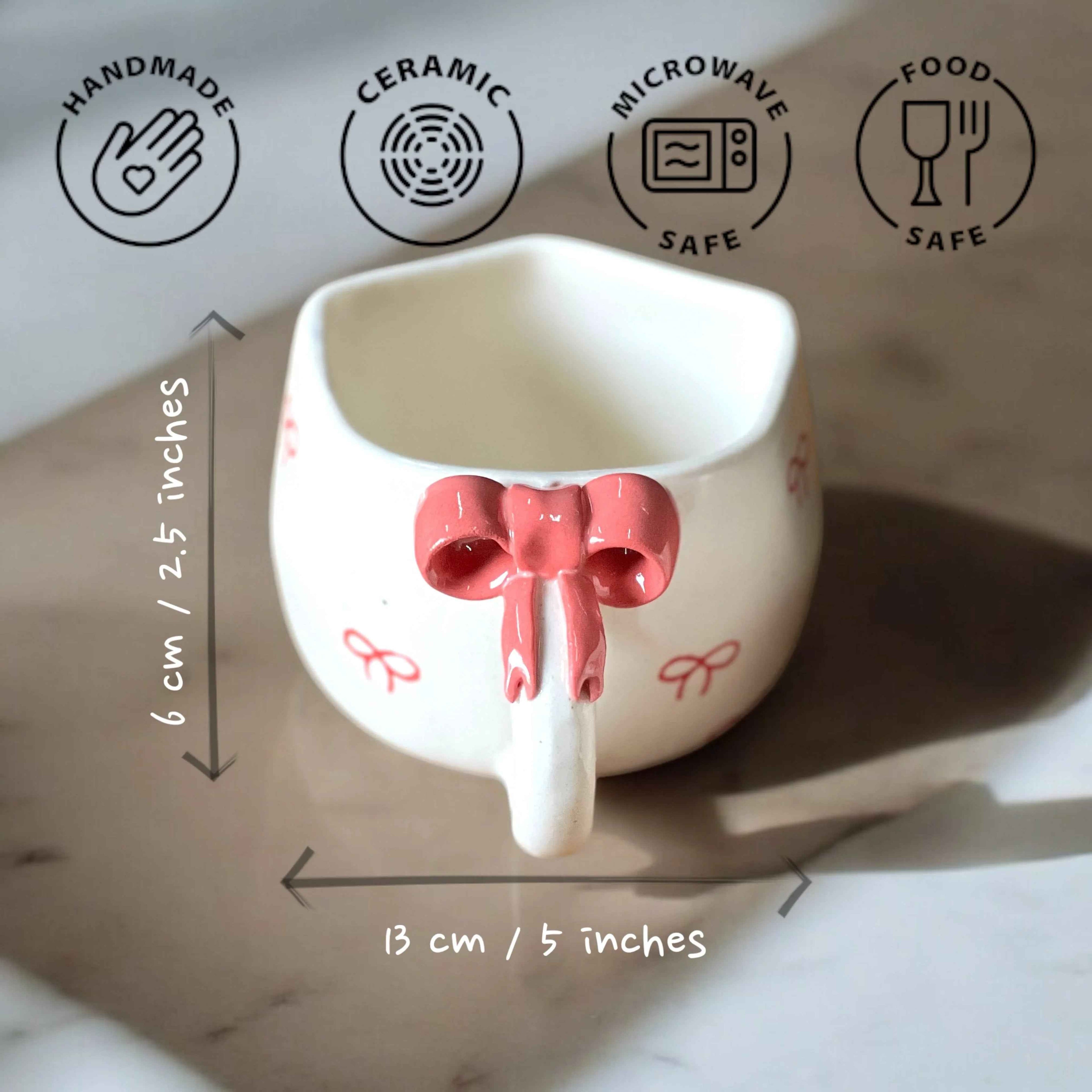 Bow Down Mugs Set of 6 - Clayful Homes