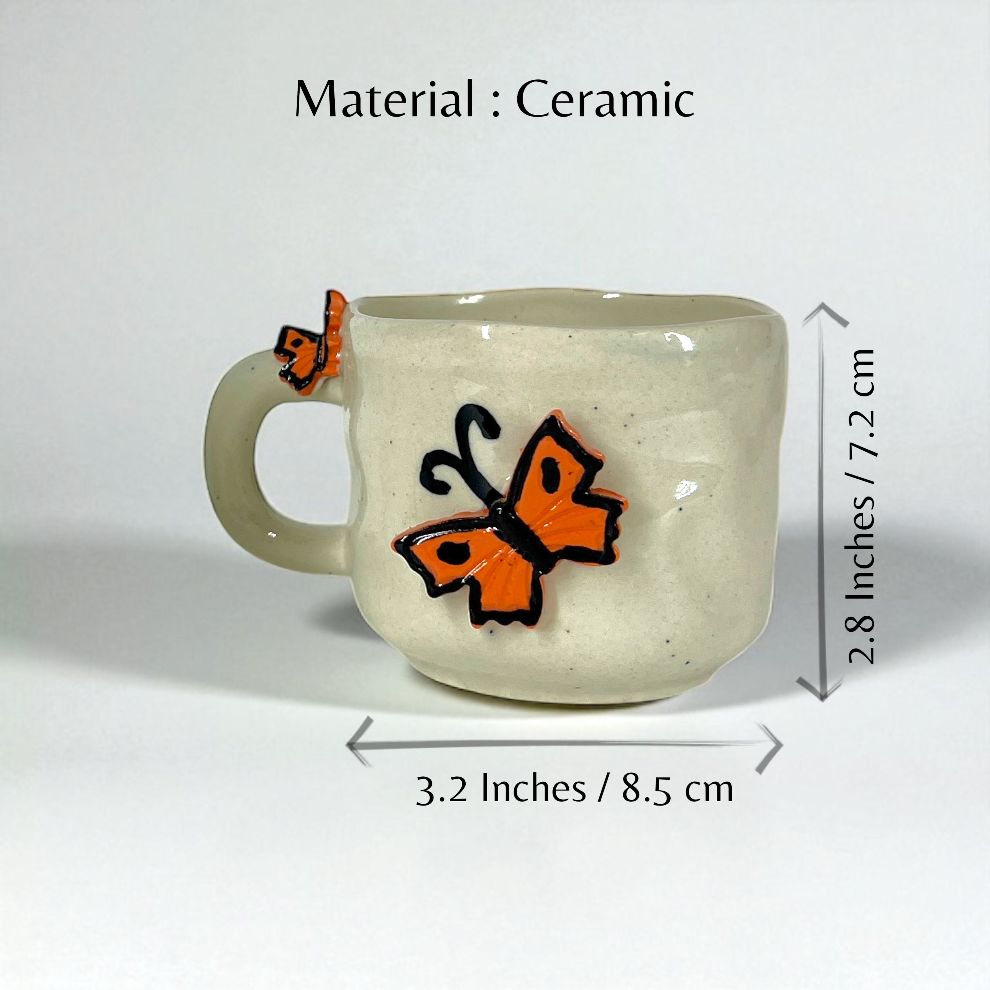 Biggy Butterfly Coffee Mug Set of 2