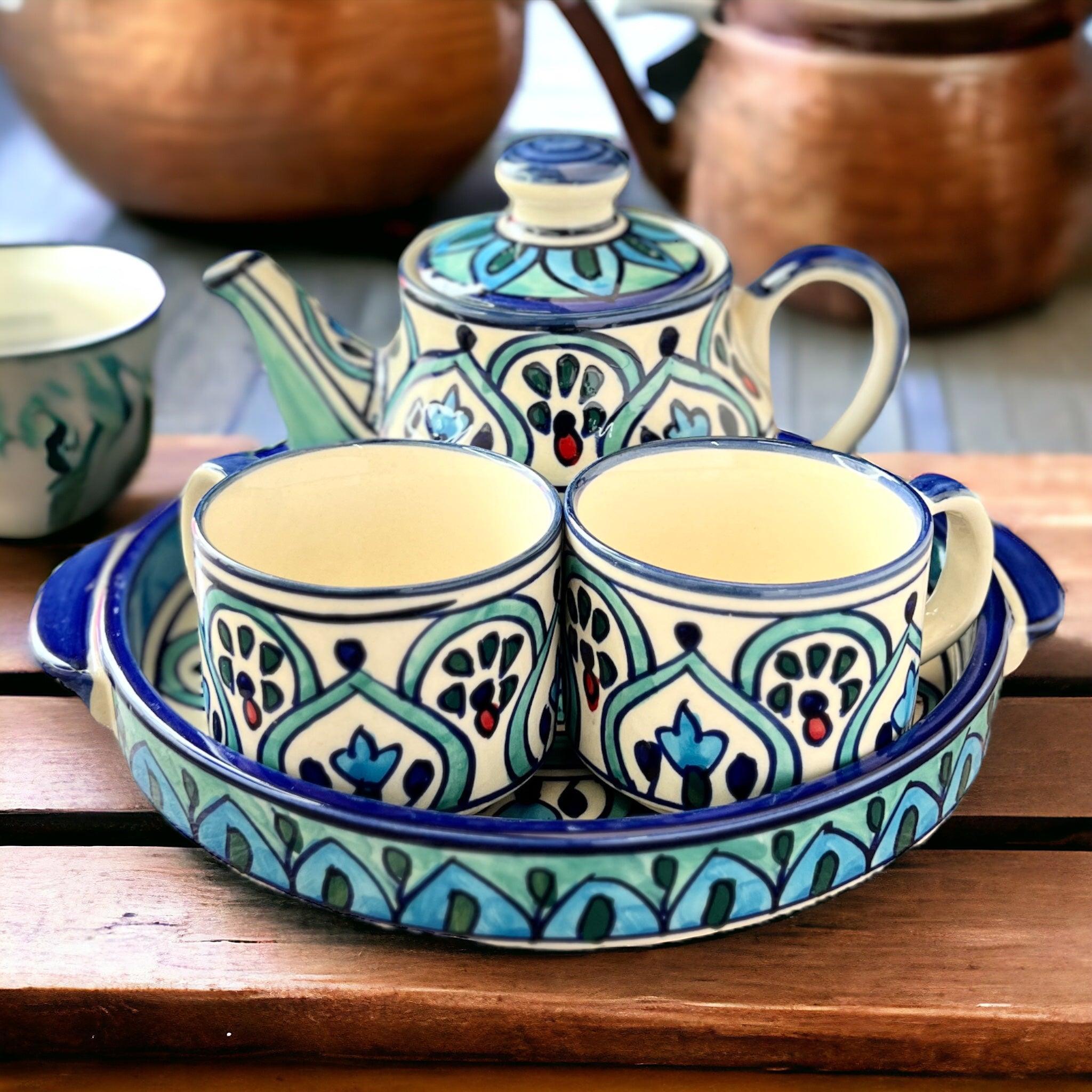 Mehrab Art Teapot Set - Clayful Homes