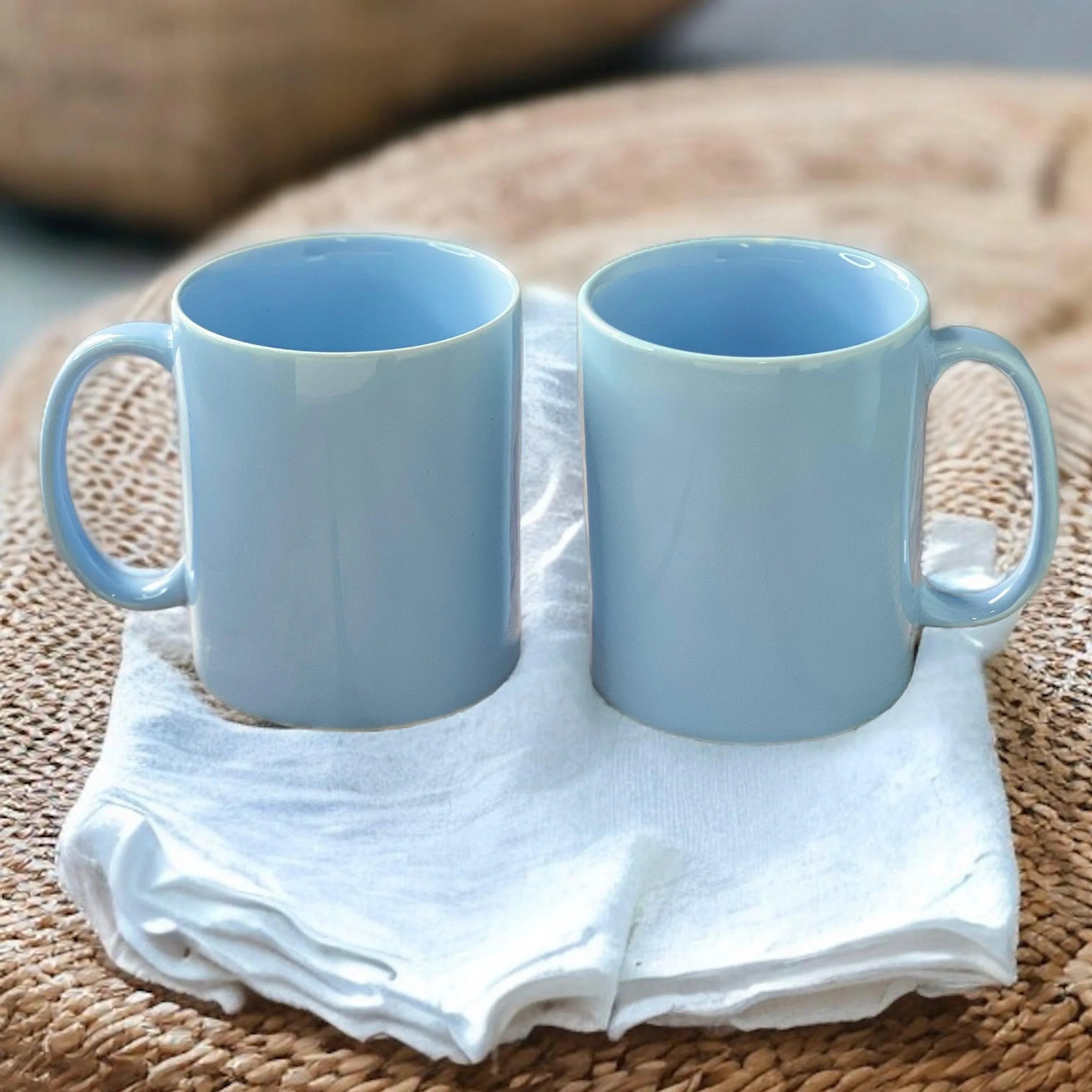 Big Blue Mugs | Set of 2 - Clayful Homes