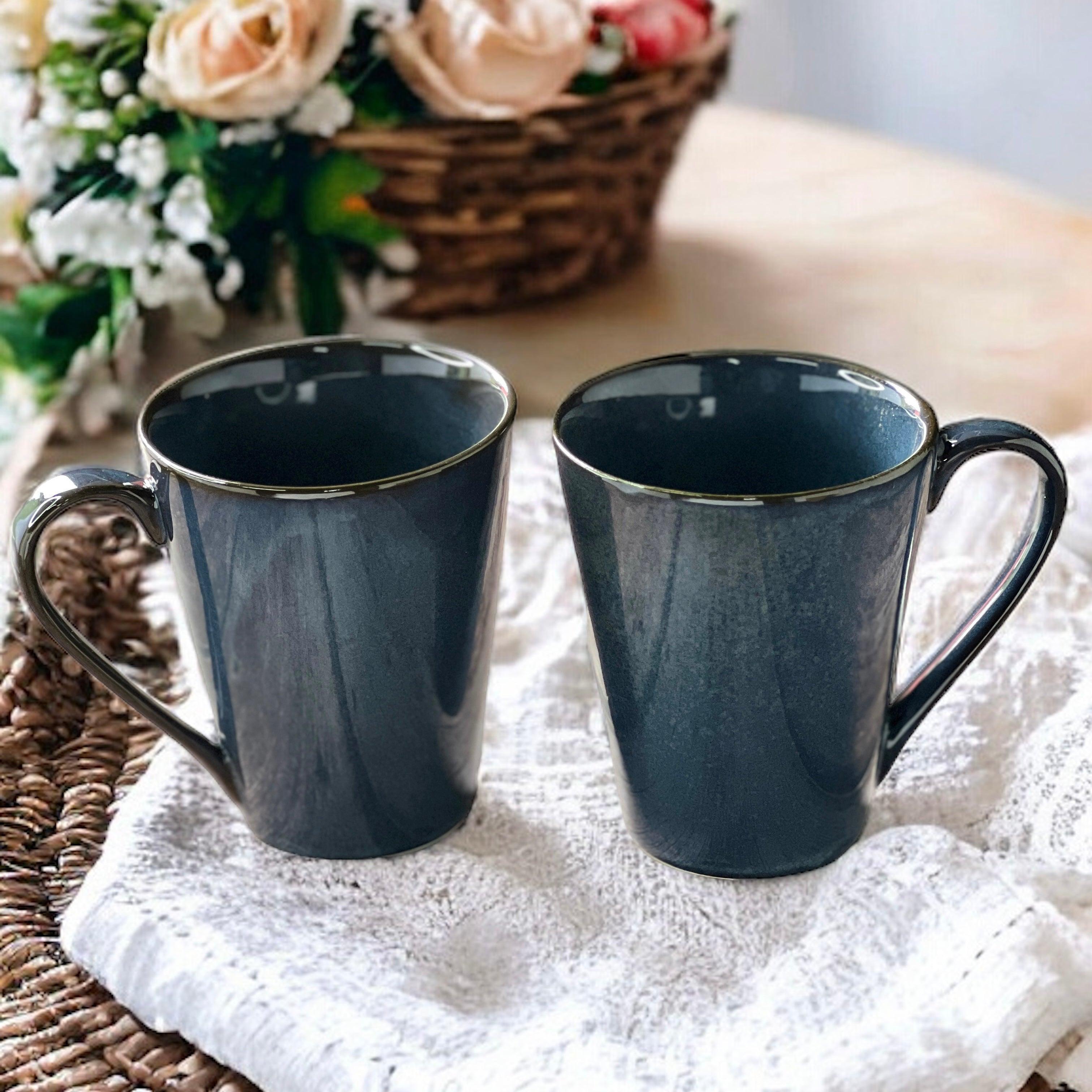 Madras Blue Mugs | Set of 2 - Clayful Homes