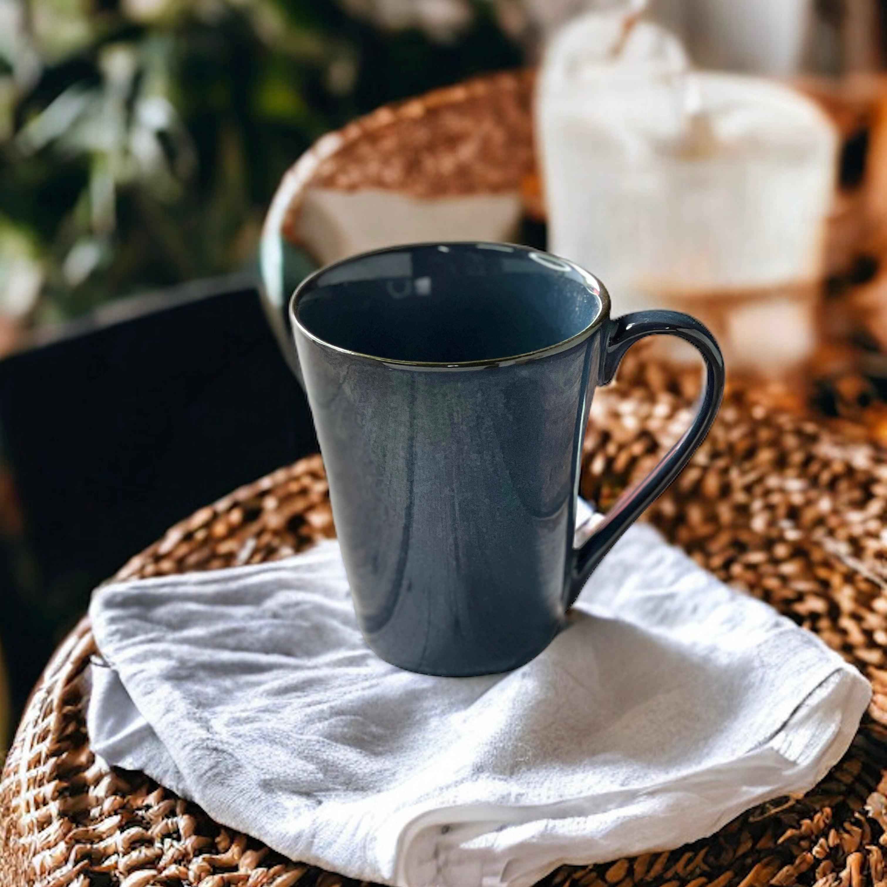 Madras Blue Mugs | Set of 2 - Clayful Homes