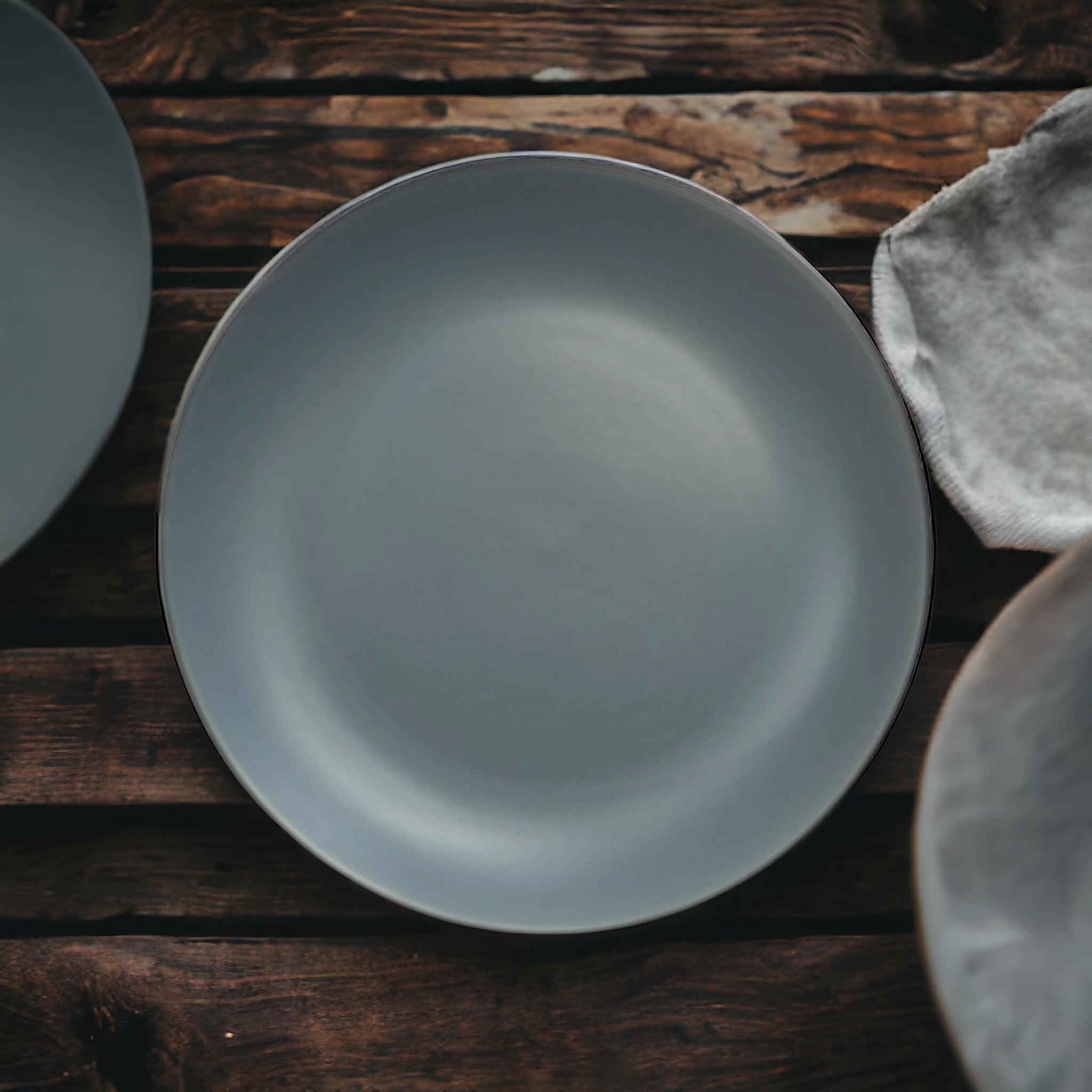 Grey Dinnerware Set (12 Pcs) - Clayful Homes