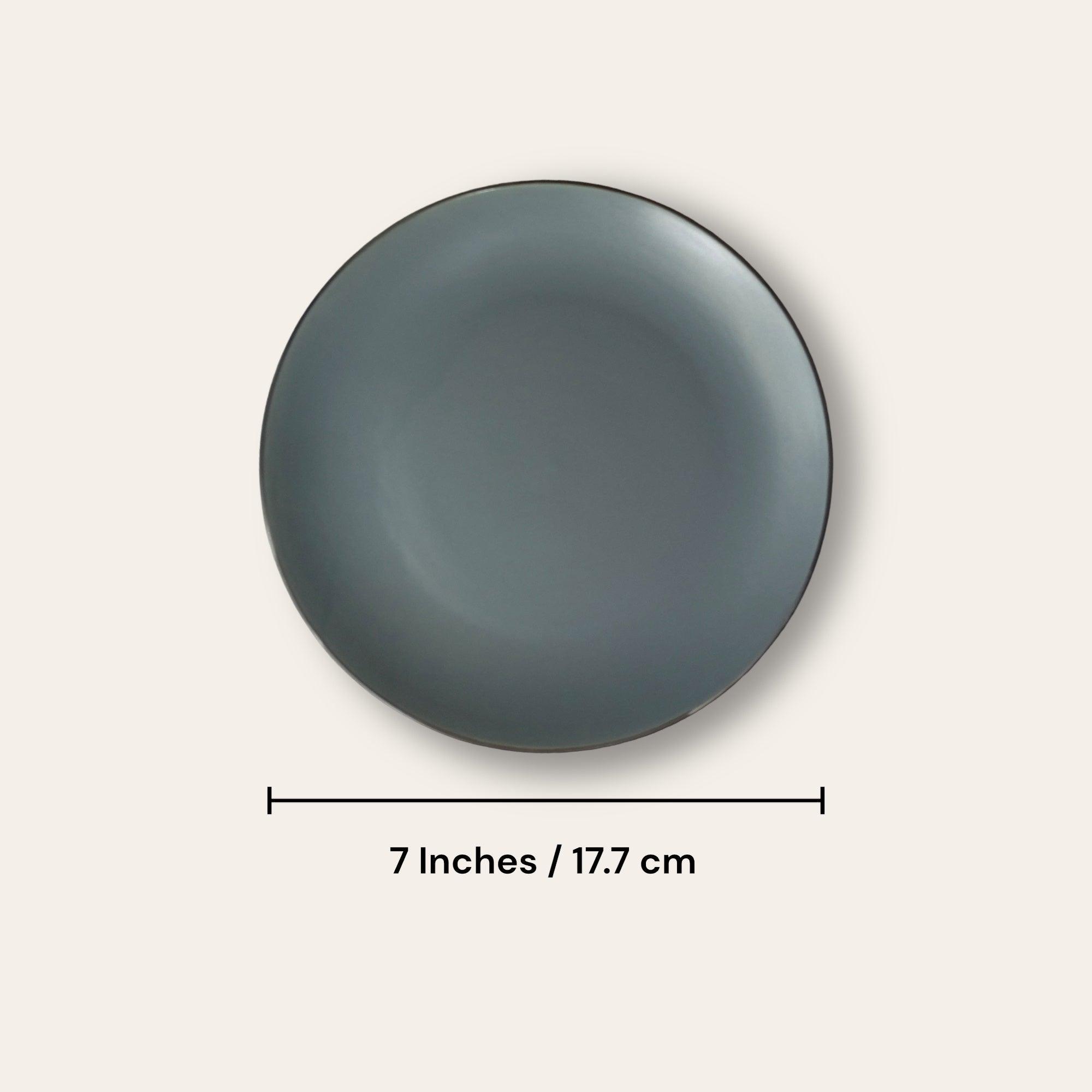 Grey Dinner set (3 pcs) - Clayful Homes