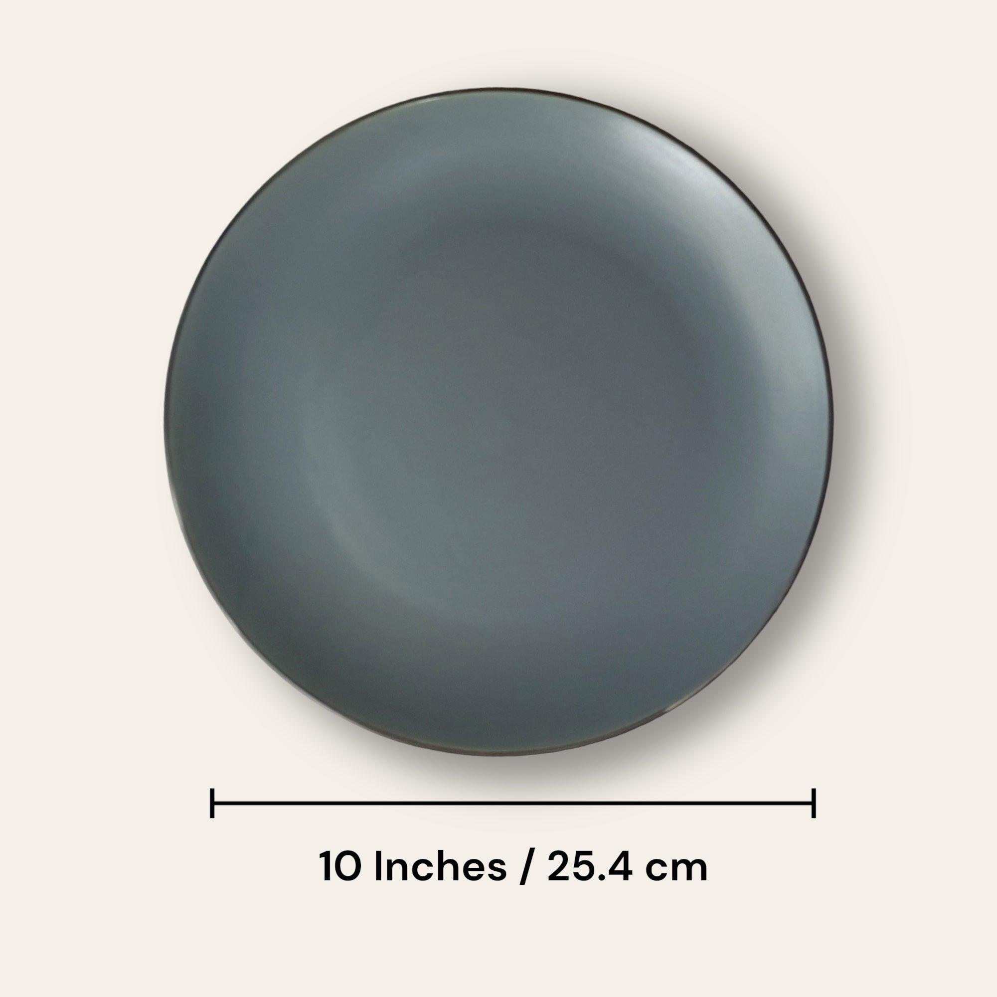 Grey Dinner set (3 pcs) - Clayful Homes