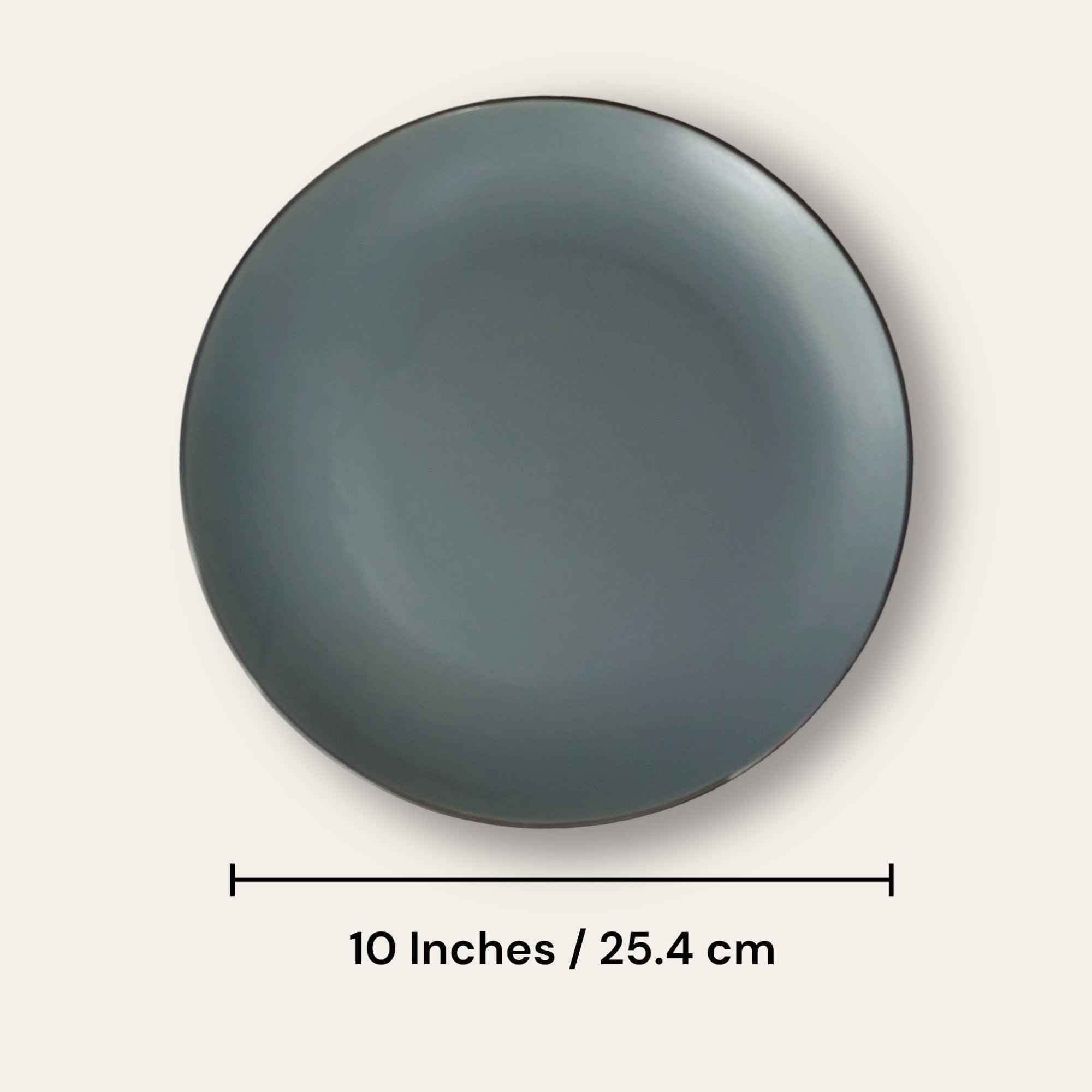 Grey Dinnerware Set (12 Pcs) - Clayful Homes