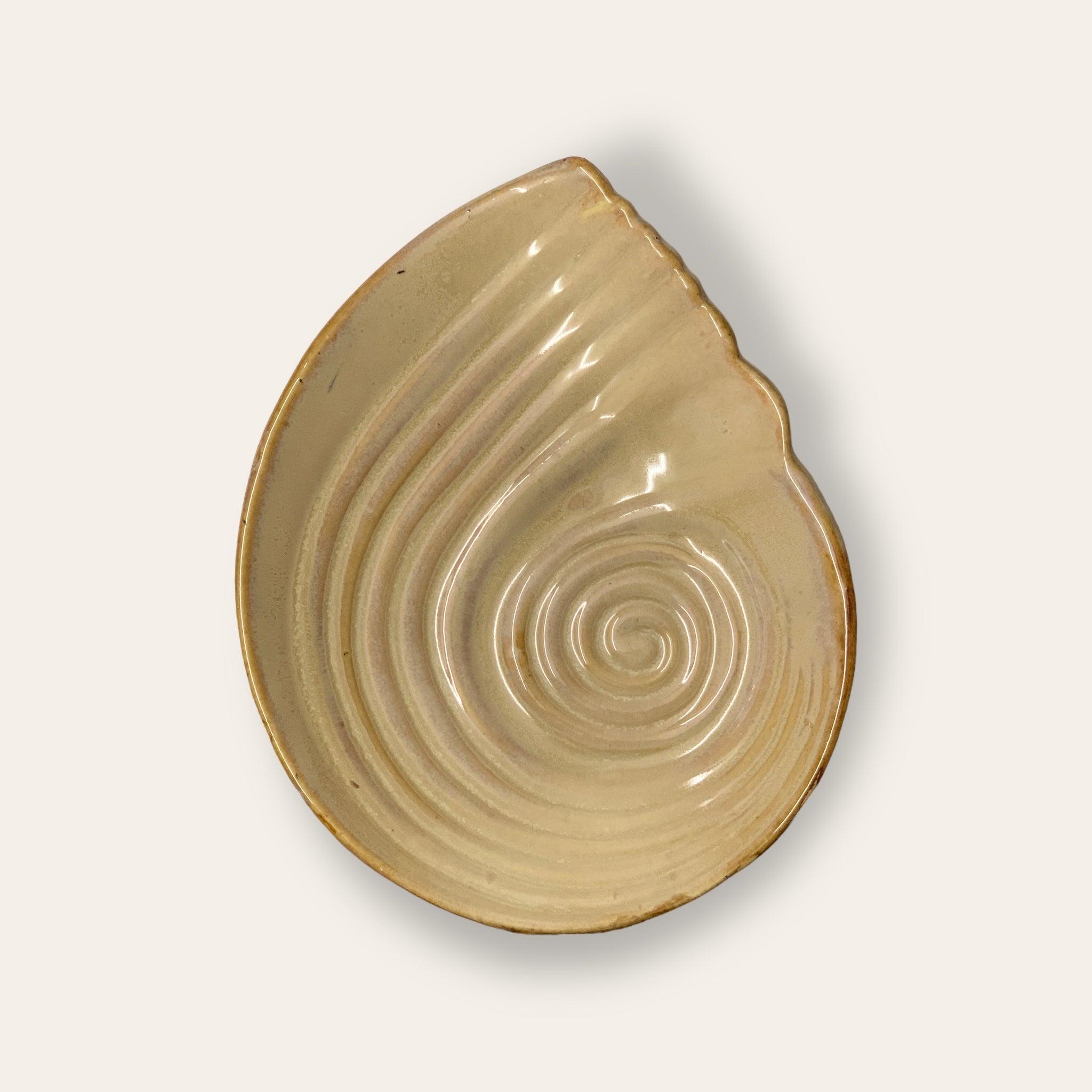 Cream Shell Platter - Clayful Homes
