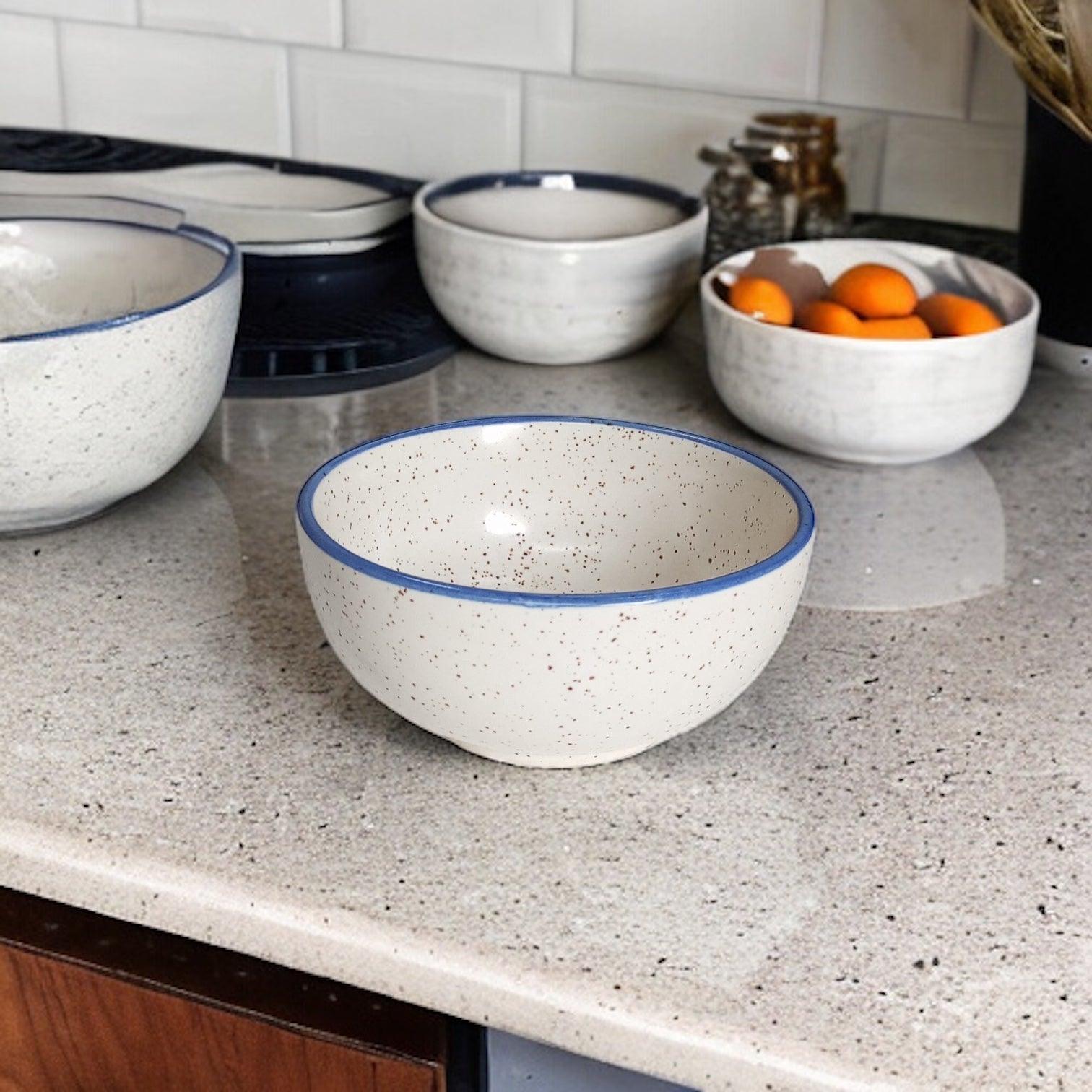Marble White Dinner set (18pcs) - Clayful Homes