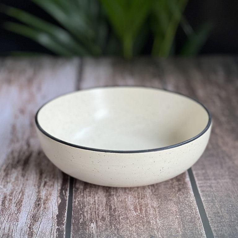 Marble White Set of 2 Serving Bowls - Clayful Homes