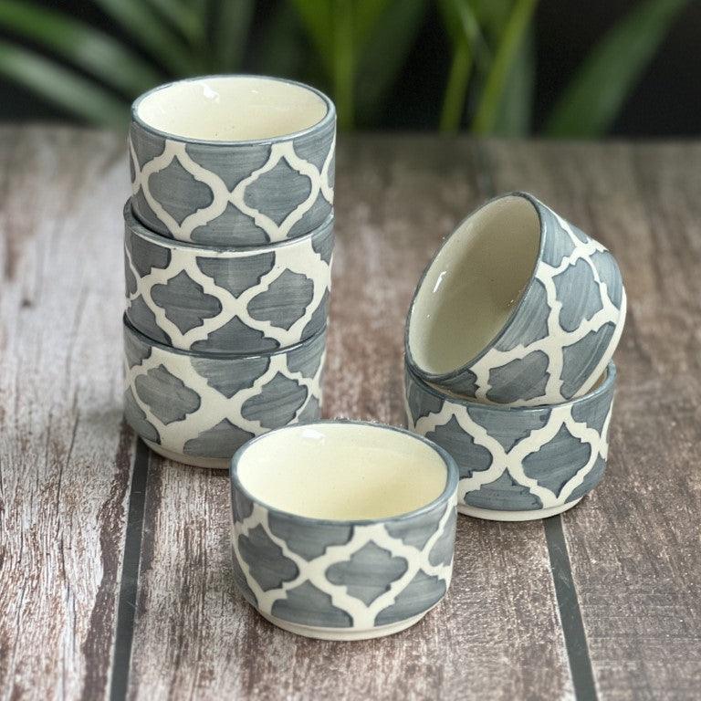 Grey Chutney Katoris / Bowls - Clayful Homes