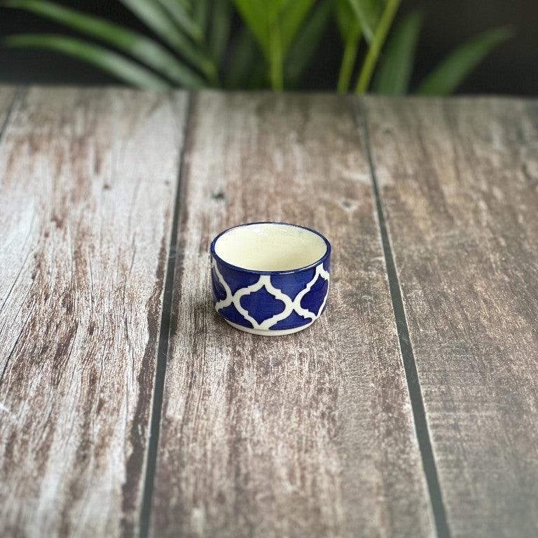 Blue Morrocon Chutney Katoris / Bowls - Clayful Homes