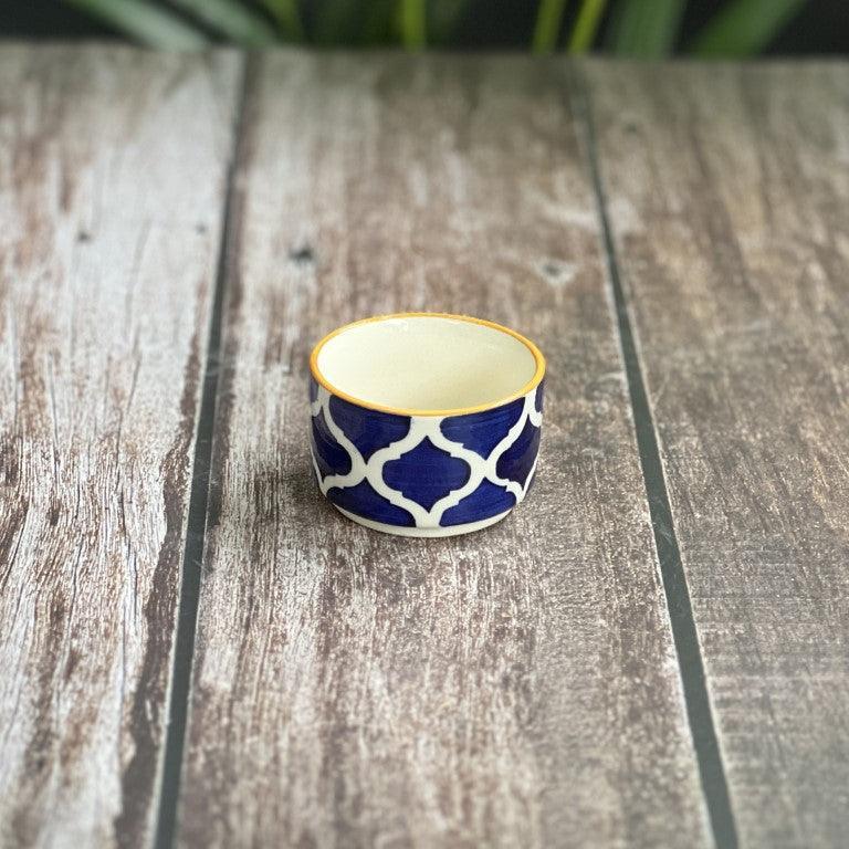 Blue & Yellow Chutney Katoris / Bowls - Clayful Homes