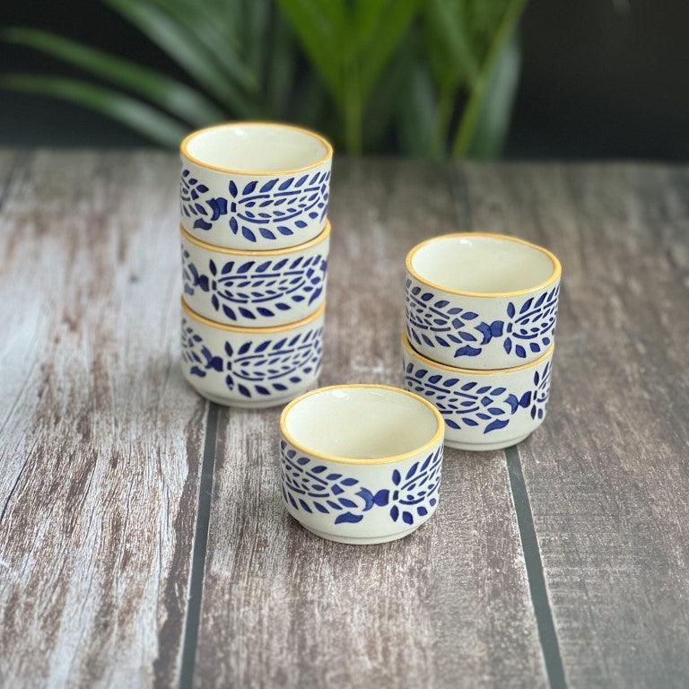 Umrao Yellow Chutney Katoris /Bowls - Clayful Homes