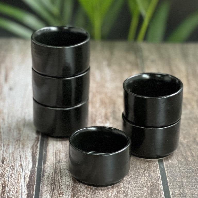 Black Chutney Katoris / Bowls - Clayful Homes