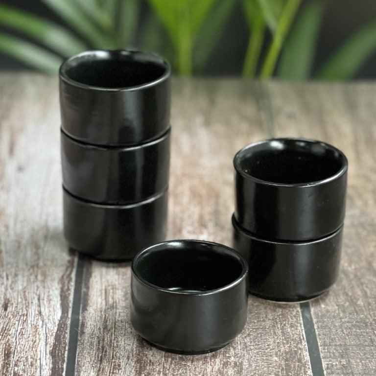 Black Chutney Katoris / Bowls - Clayful Homes