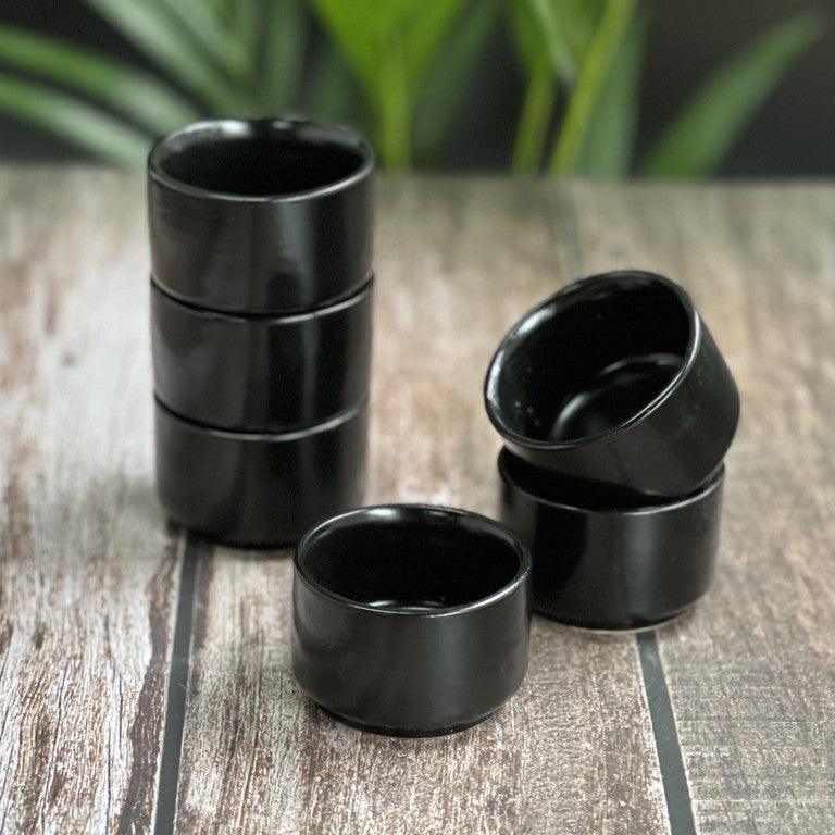 Black Chutney Katoris / Bowls - Clayful Homes