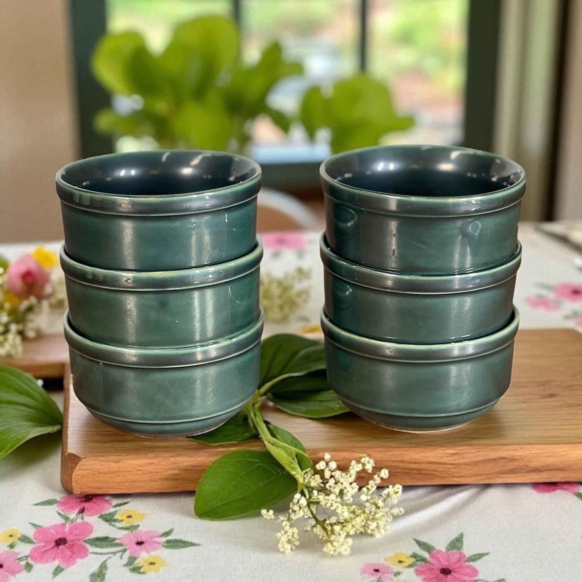 Studio Green Ceramic Soup Bowls Set of 6 - Clayful Homes