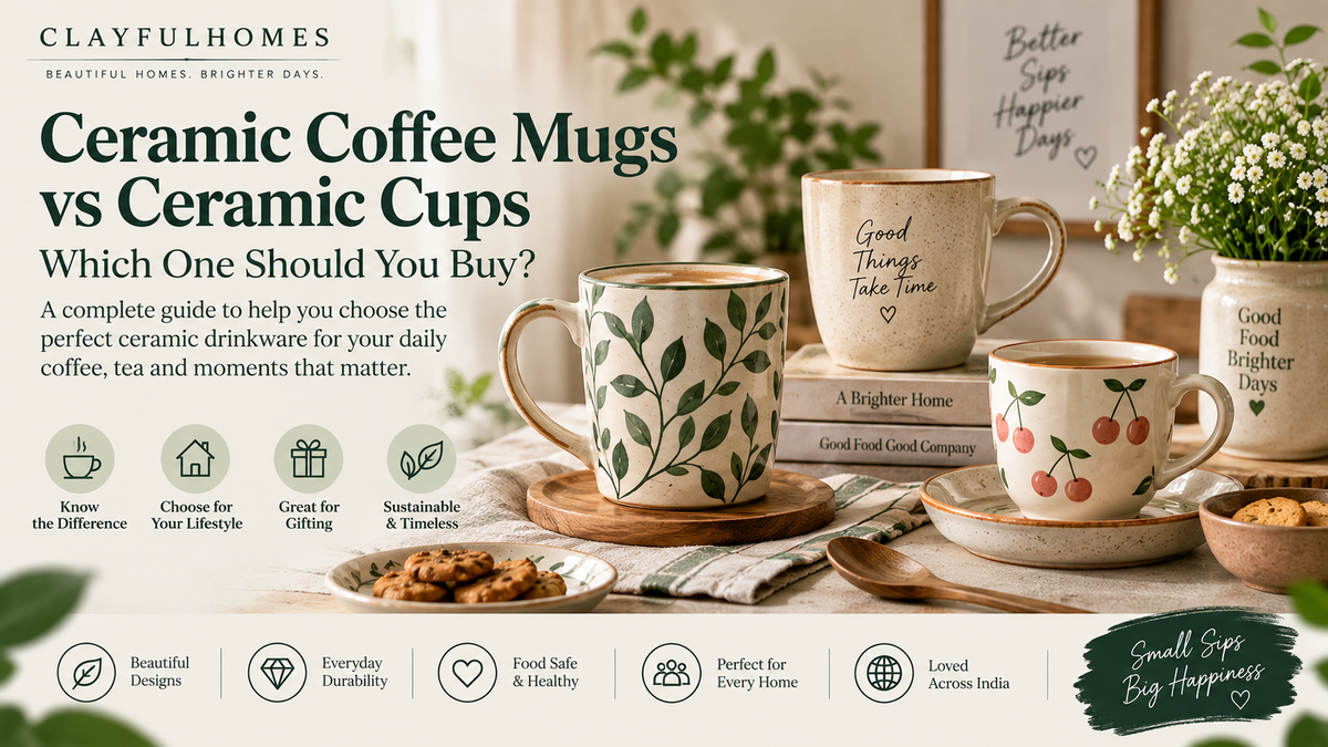 Ceramic Coffee Mugs vs Ceramic Cups – Which One Should You Buy?