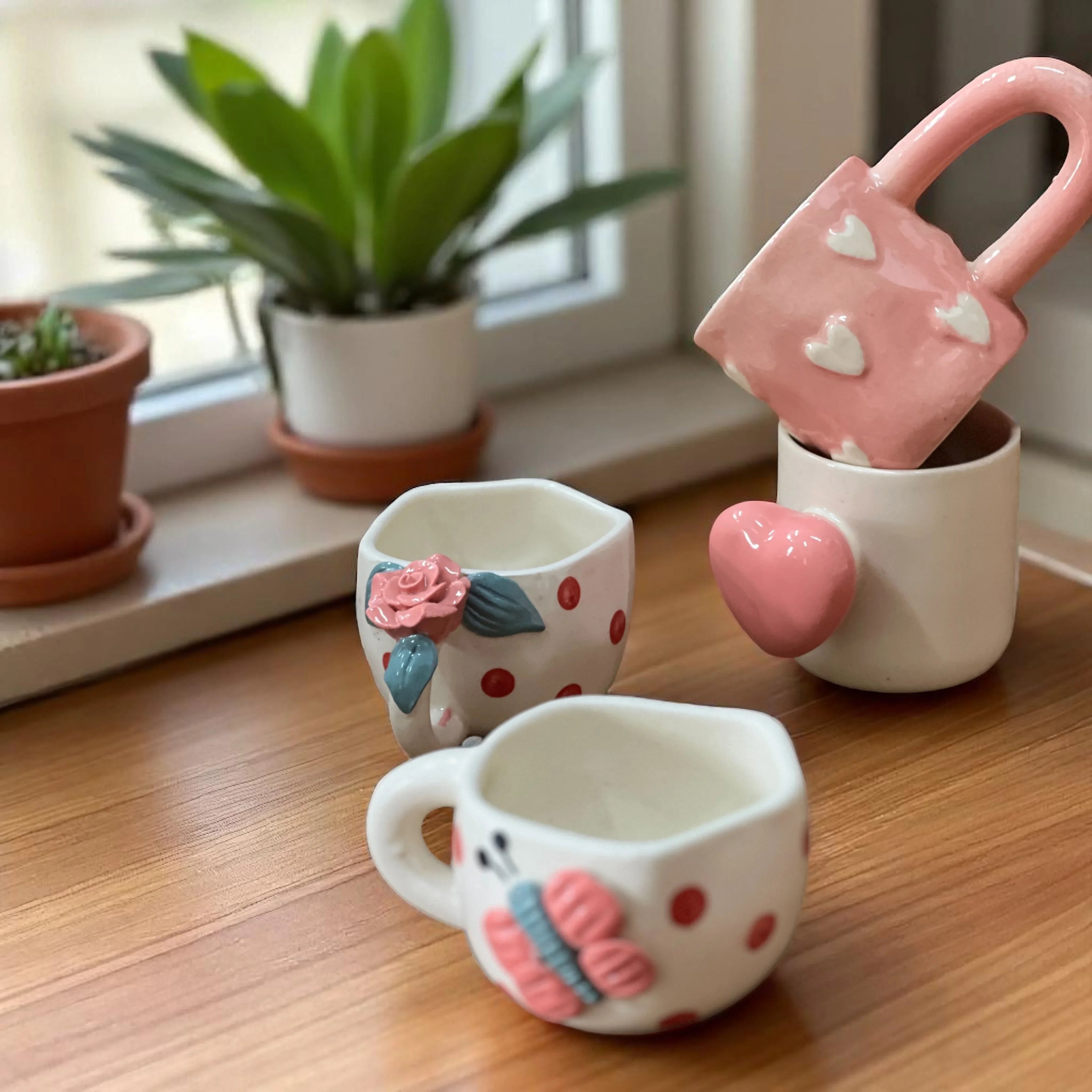 Shades of Pink Mugs ( Get 8 for price of 7) - Clayful Homes