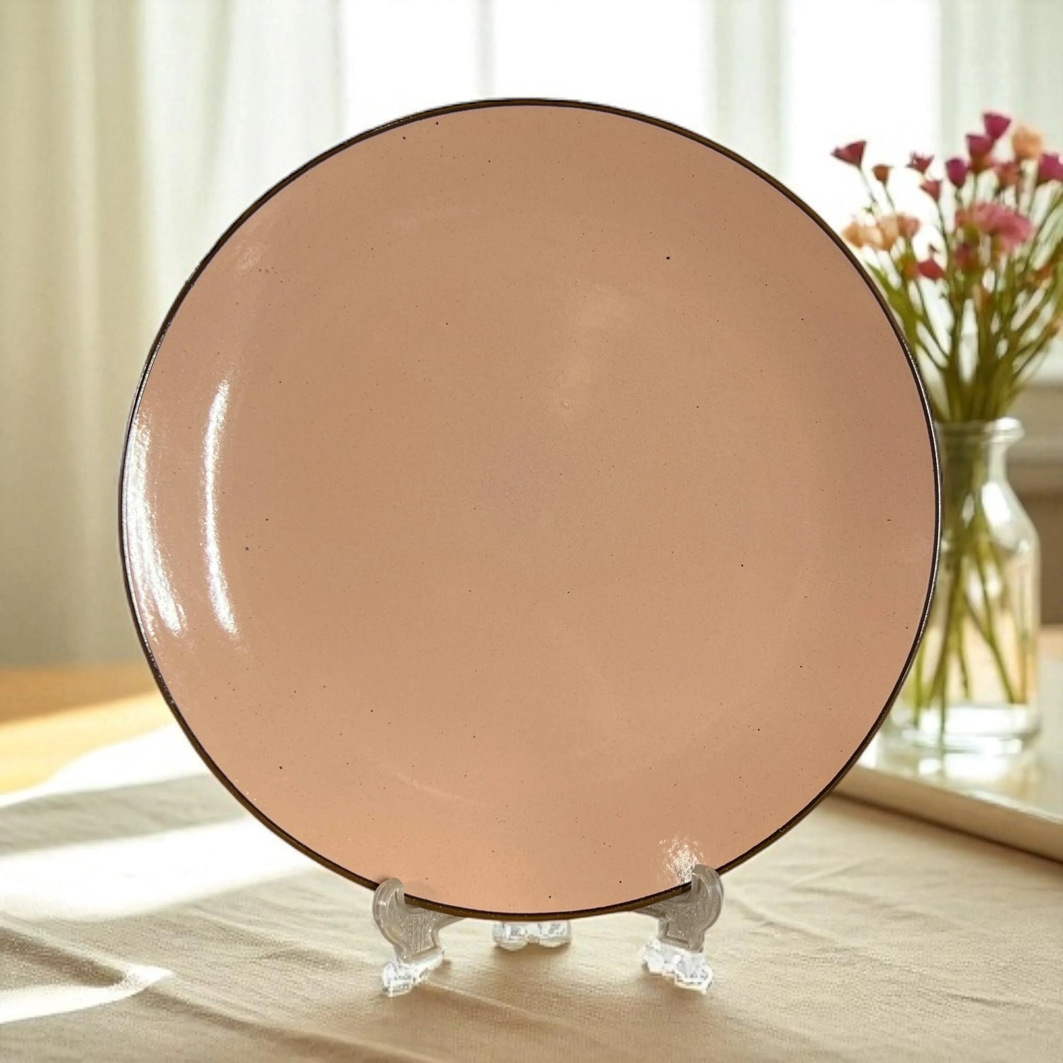 Coffee Brown Dinner Plates Set of 4 - Clayful Homes