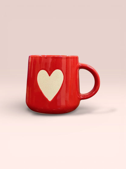 Red Heart Mug &amp; Saucer (Pack of 1)