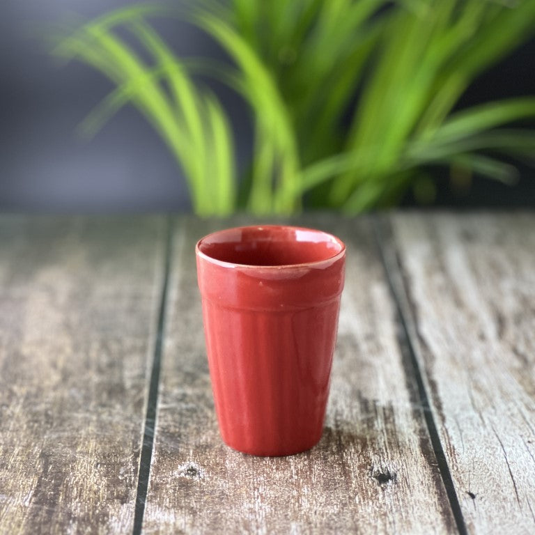 Cutting Chai Coffee Cups in Red