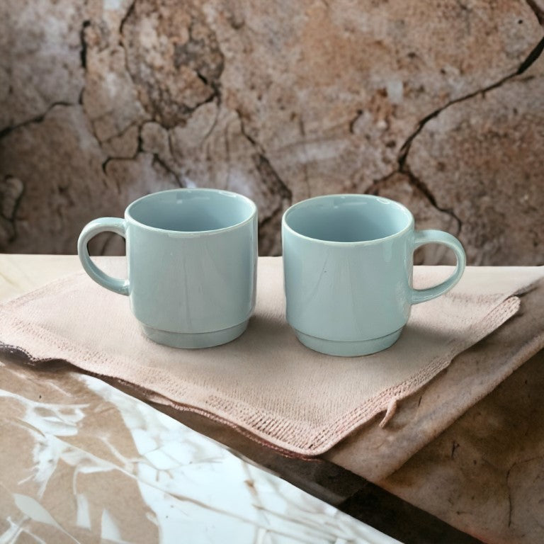 Cafe Blue Mugs | Set of 2