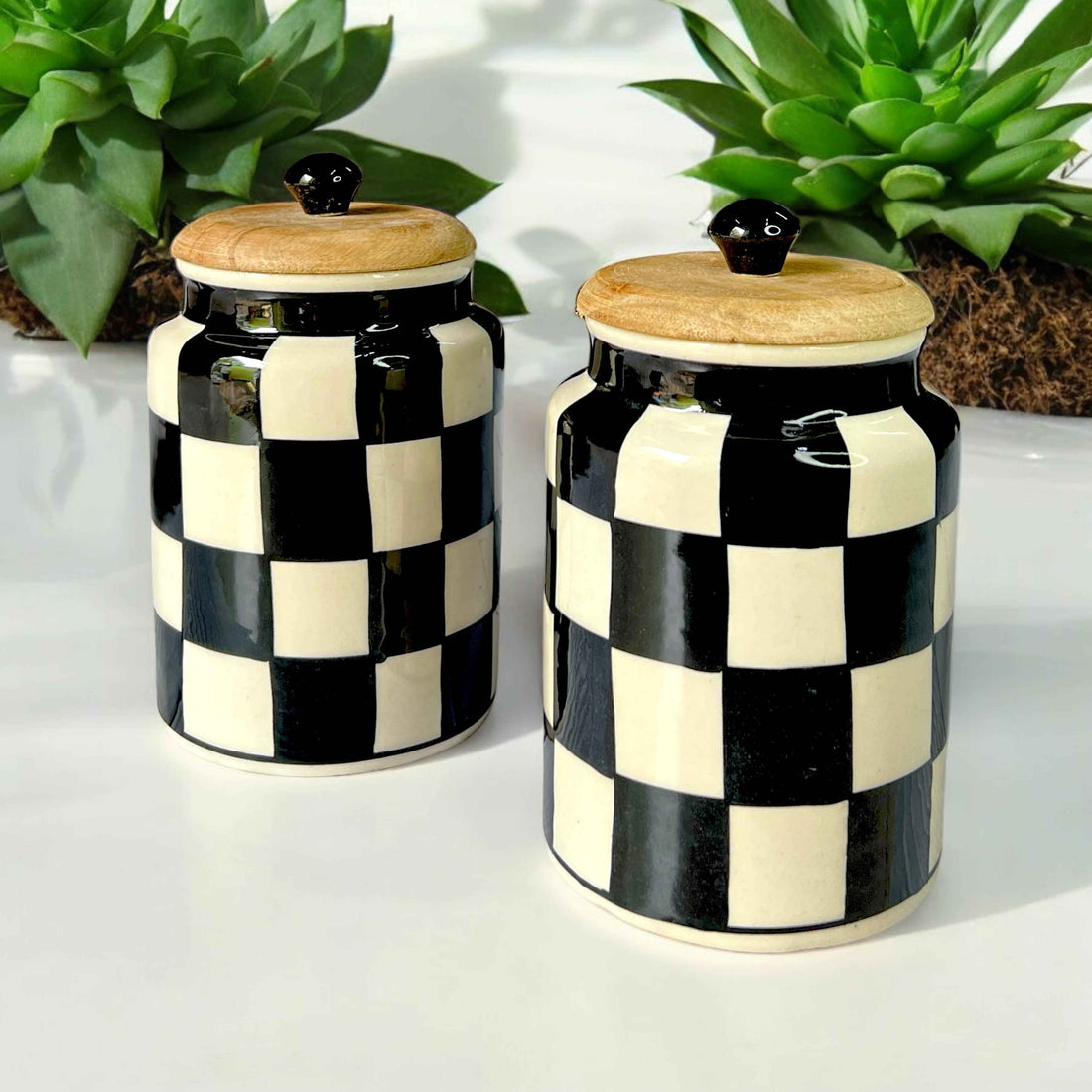 Ceramic Chess Jars