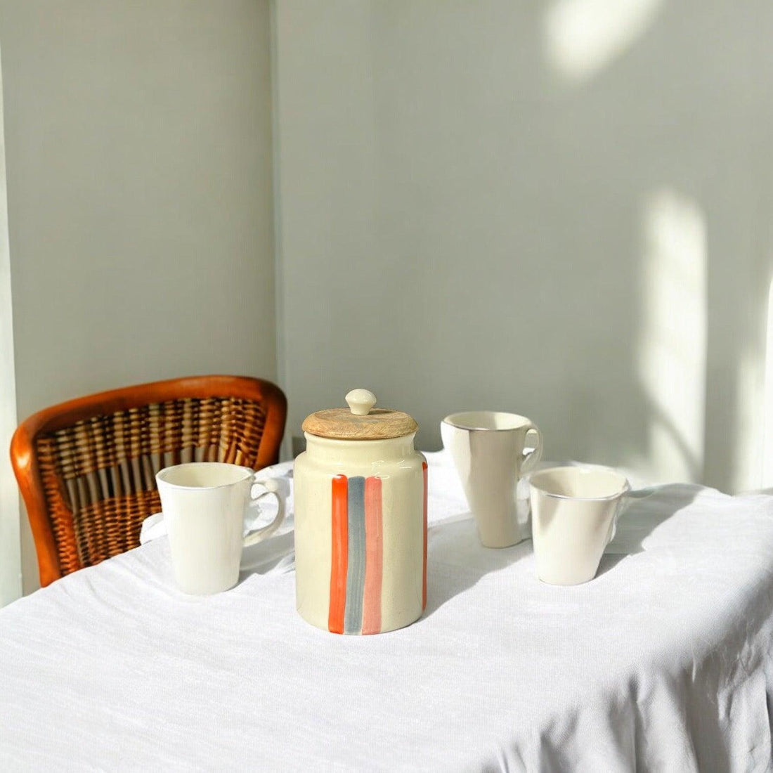 Single Orange Bar Jar - Clayful Homes