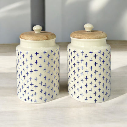 Plus Blue Jars