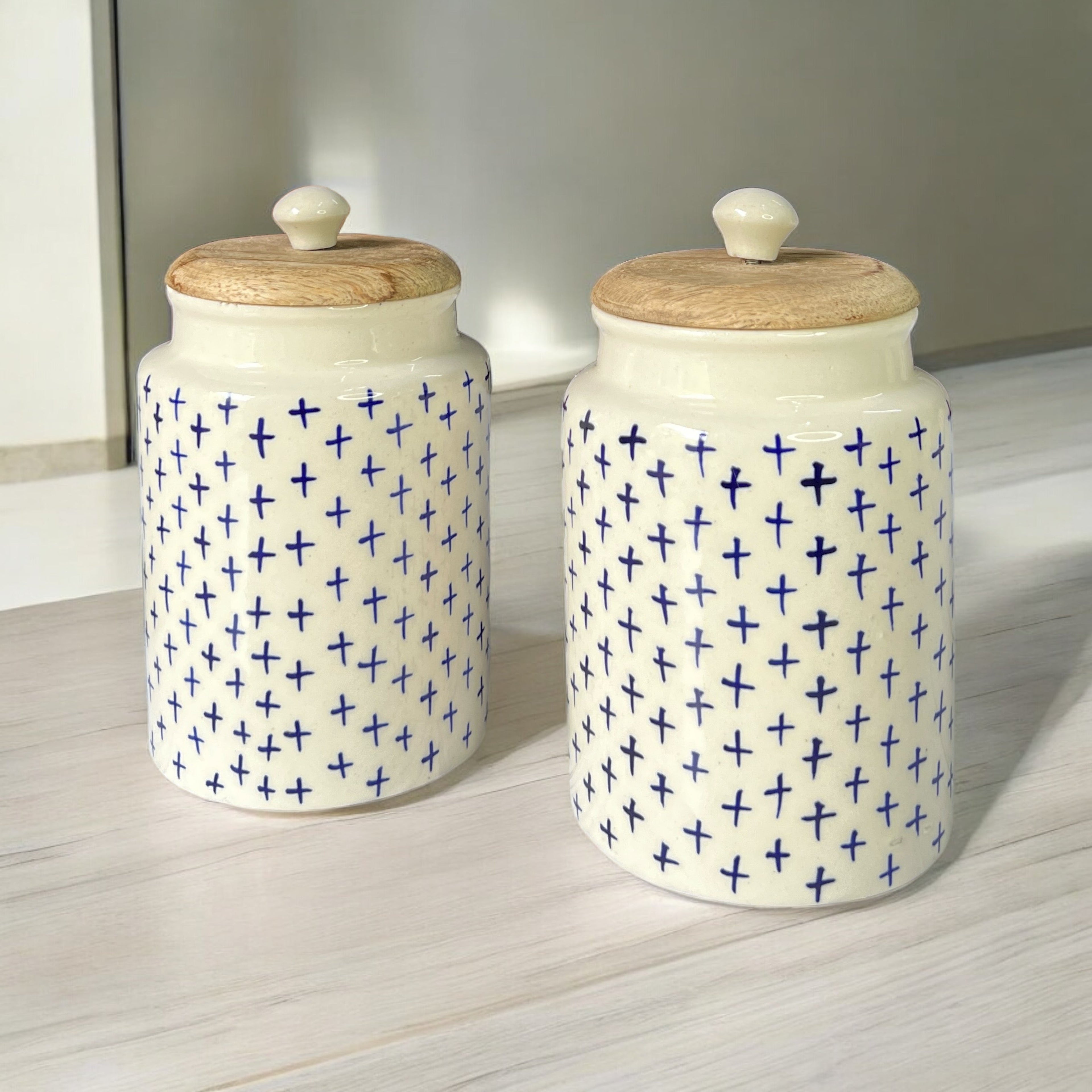 Plus Blue Jars