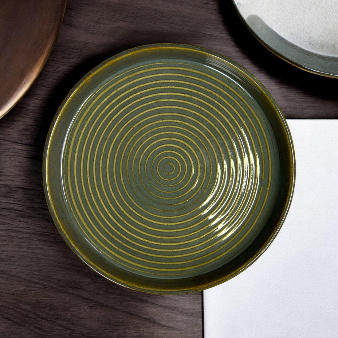 Studio Green Serving Platter - Clayful Homes