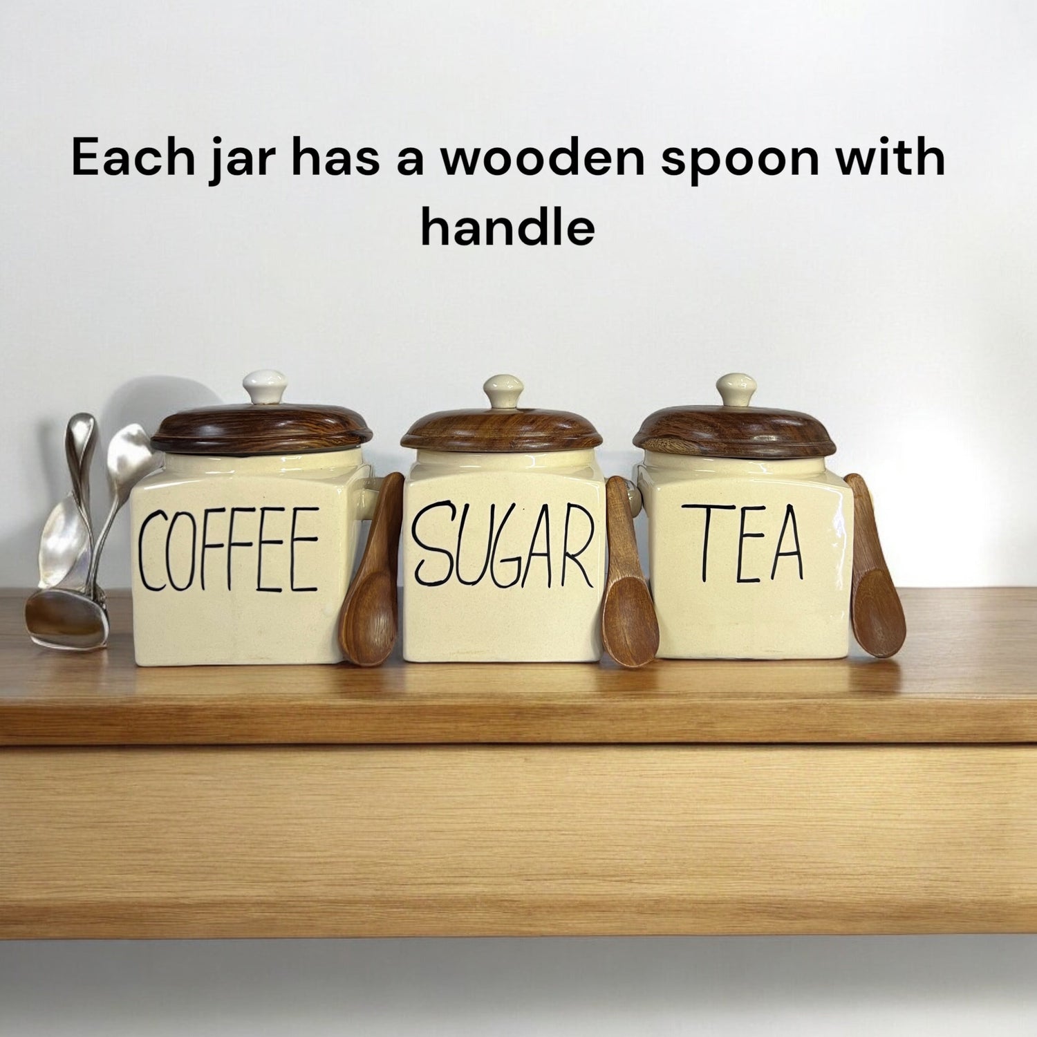 Tea Sugar Coffee Jars