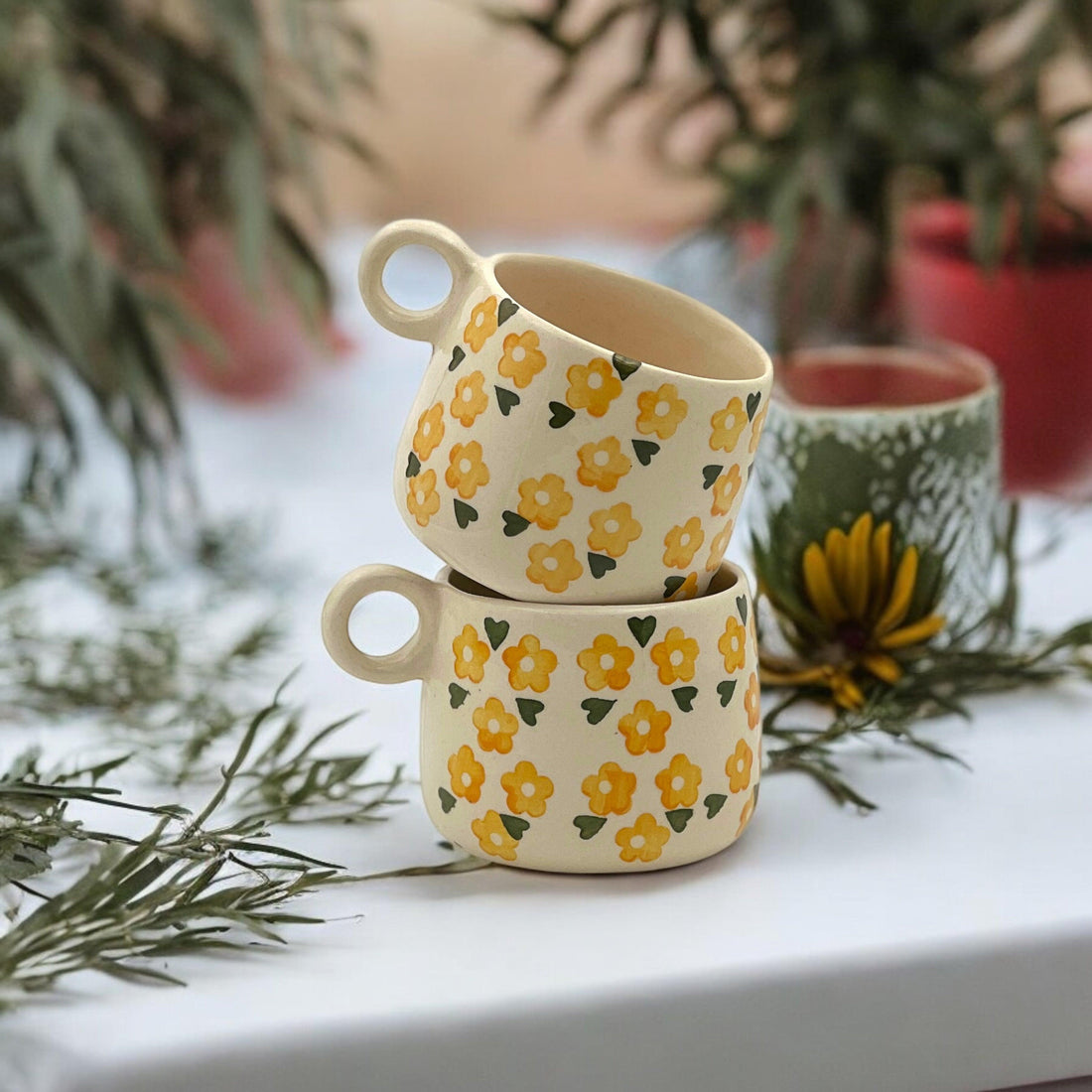 Two Sunny Mugs - Clayful Homes