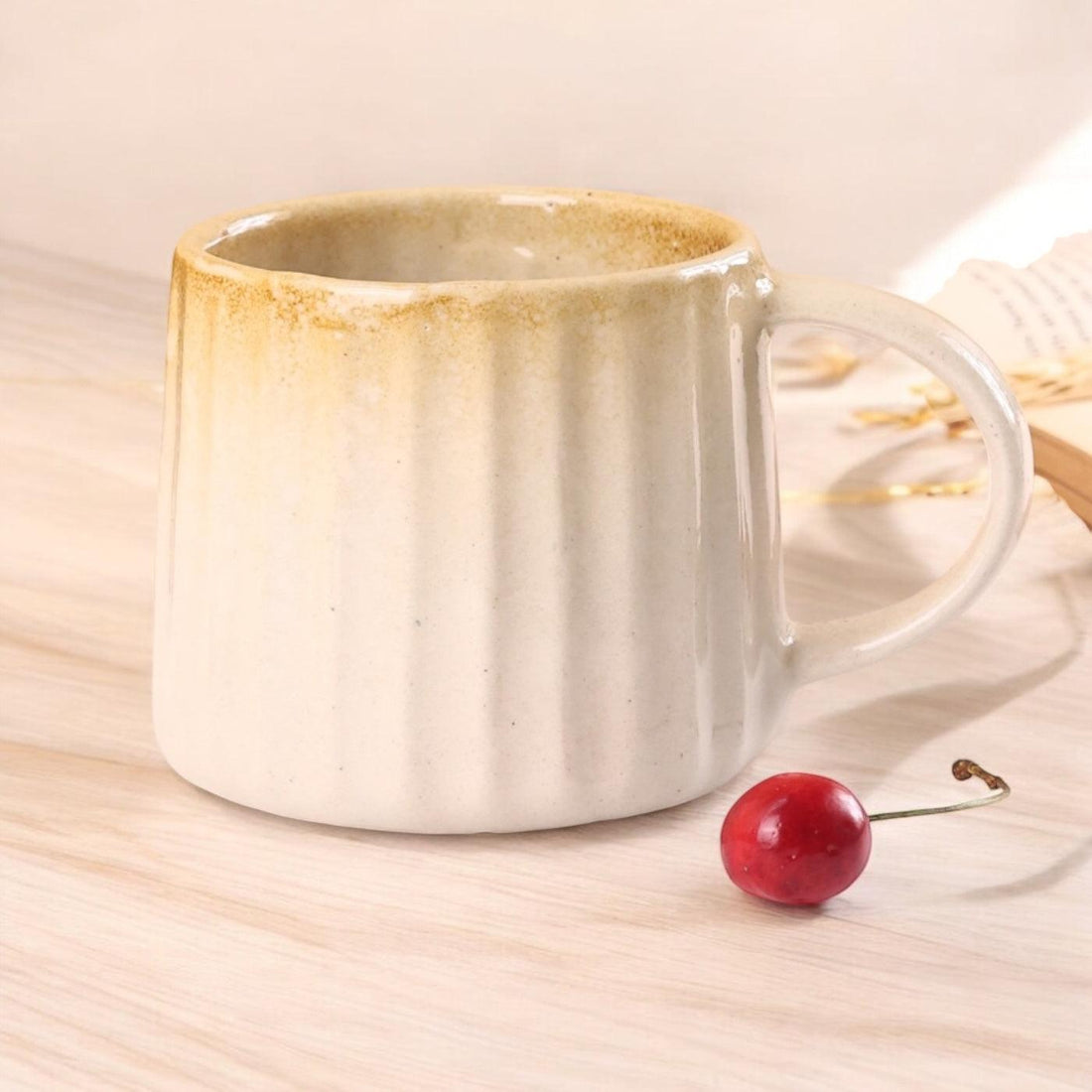 Fab Bharat Mugs Brown - Clayful Homes