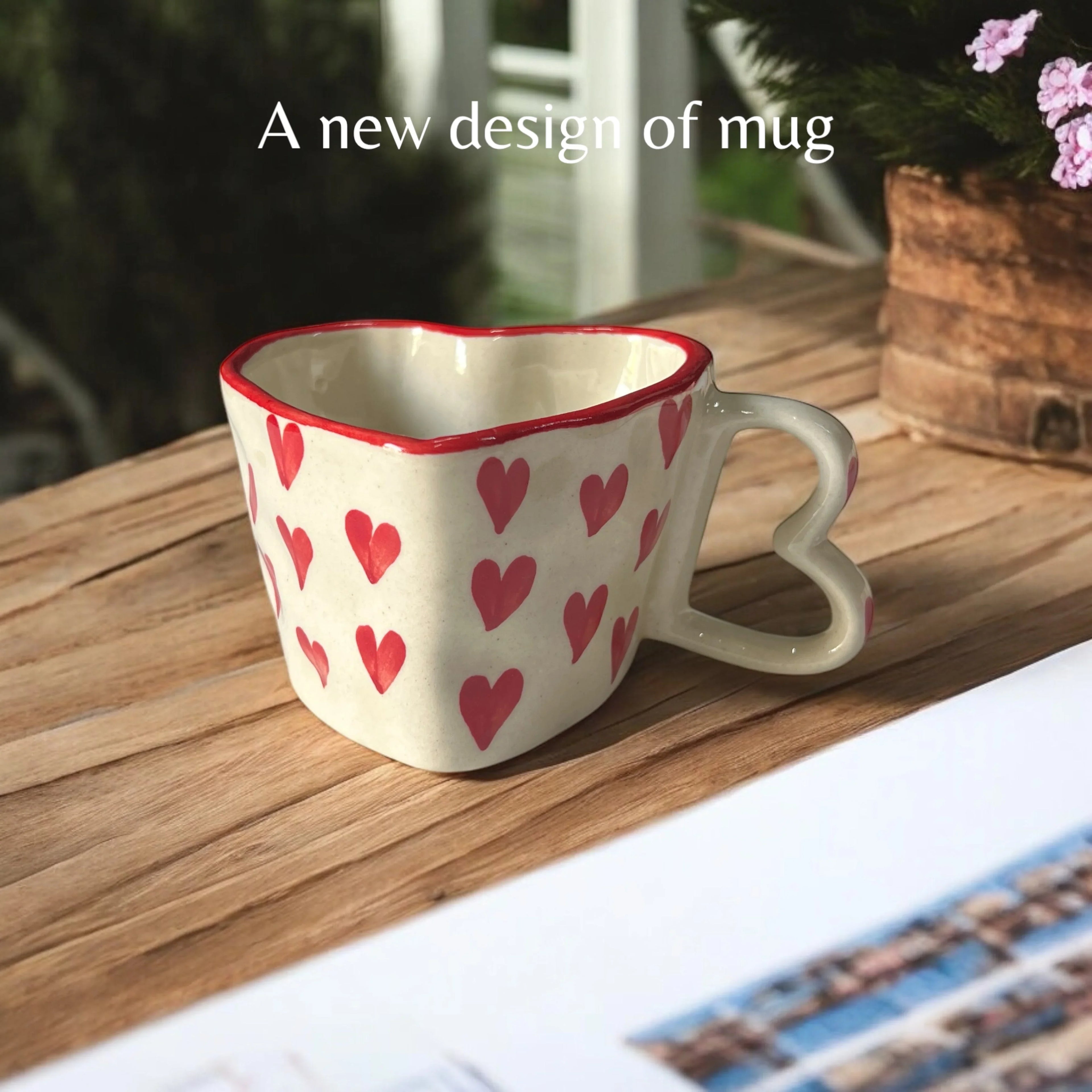 Red Hearts Coffee Mugs