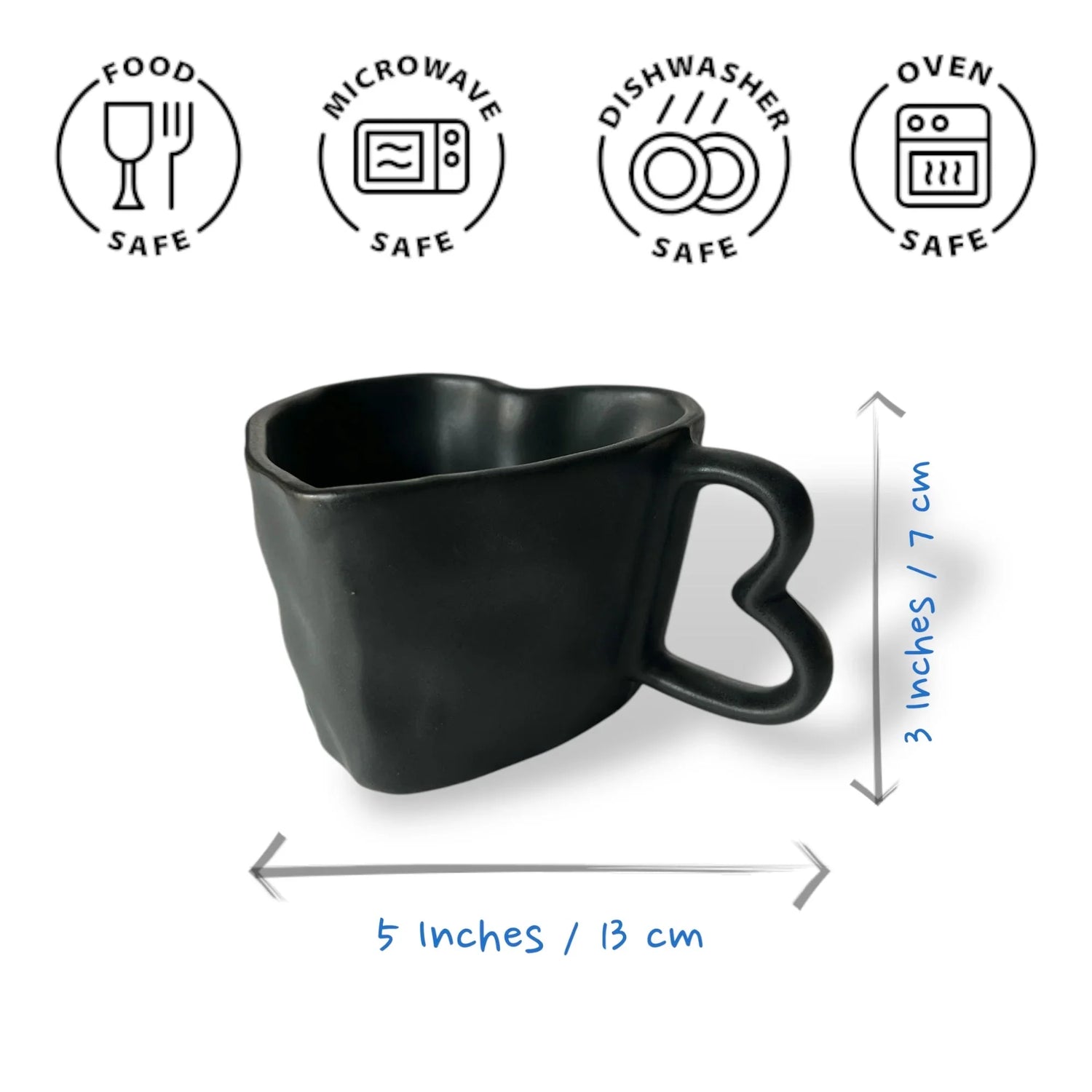 Black Hearts Coffee Mugs