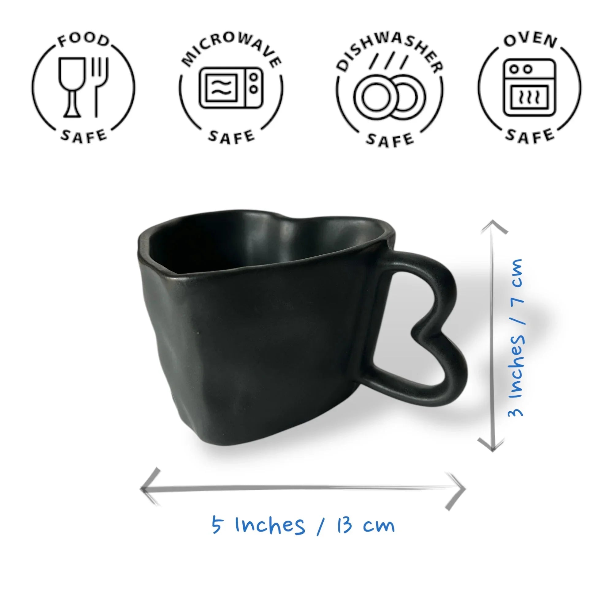 Black Hearts Coffee Mugs