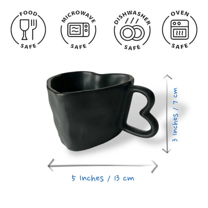 Black Hearts Coffee Mugs