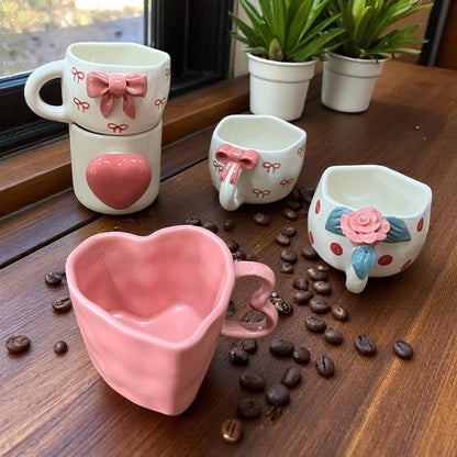 Shades of Pink Mugs ( Get 8 for price of 7) - Clayful Homes