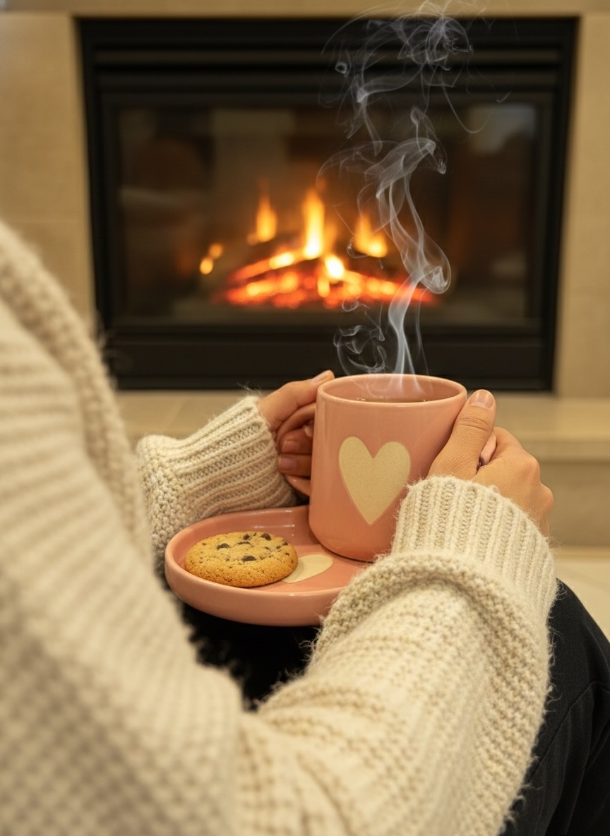 Red Heart Mug &amp; Saucer (Pack of 1)