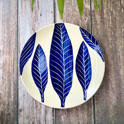 Blue Leaf Dinner set (3 Pcs)